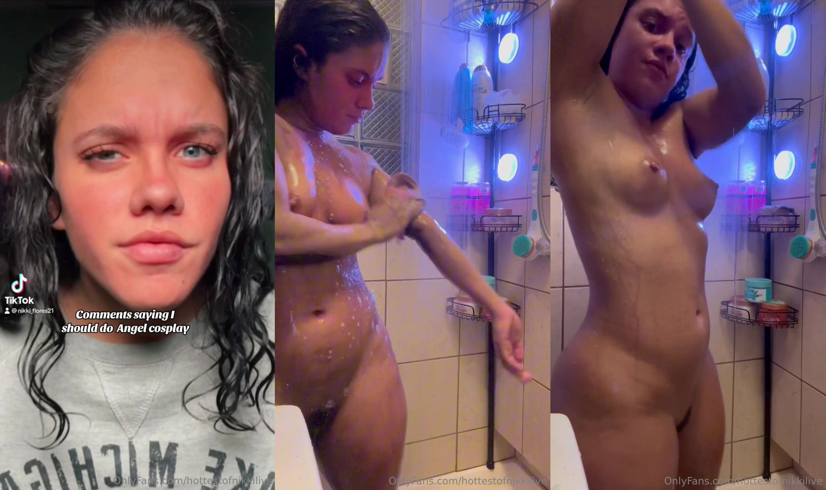 Hottestofnikkilive Bathes Naked