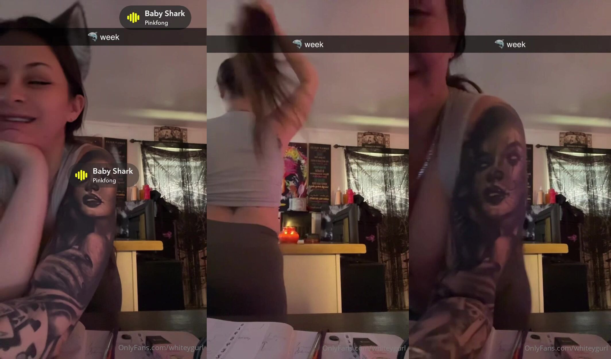 Whiteygurl Shakes Her Ass And Shows Her Tits