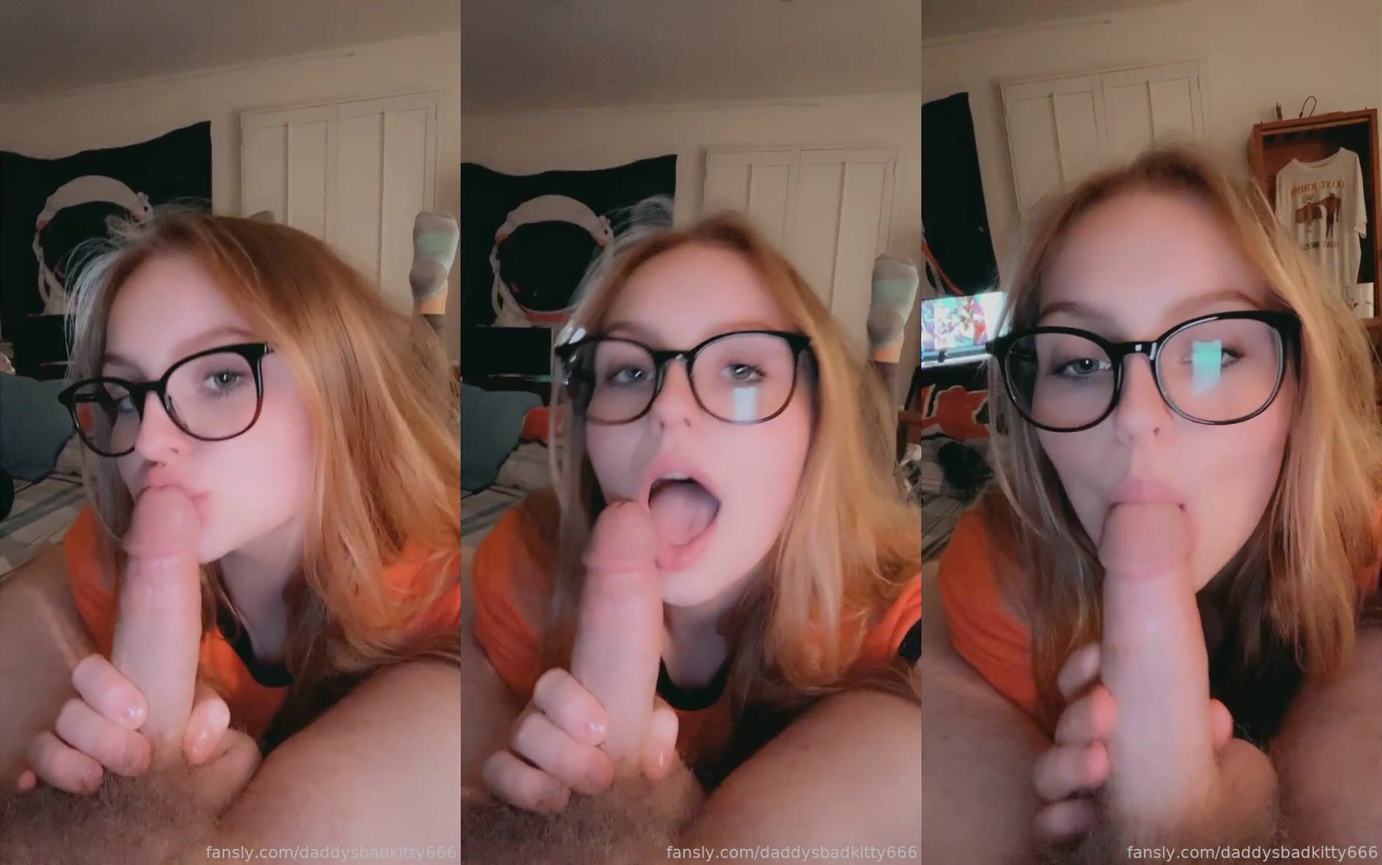 Daddysbadkitty666 Sucks A Cock
