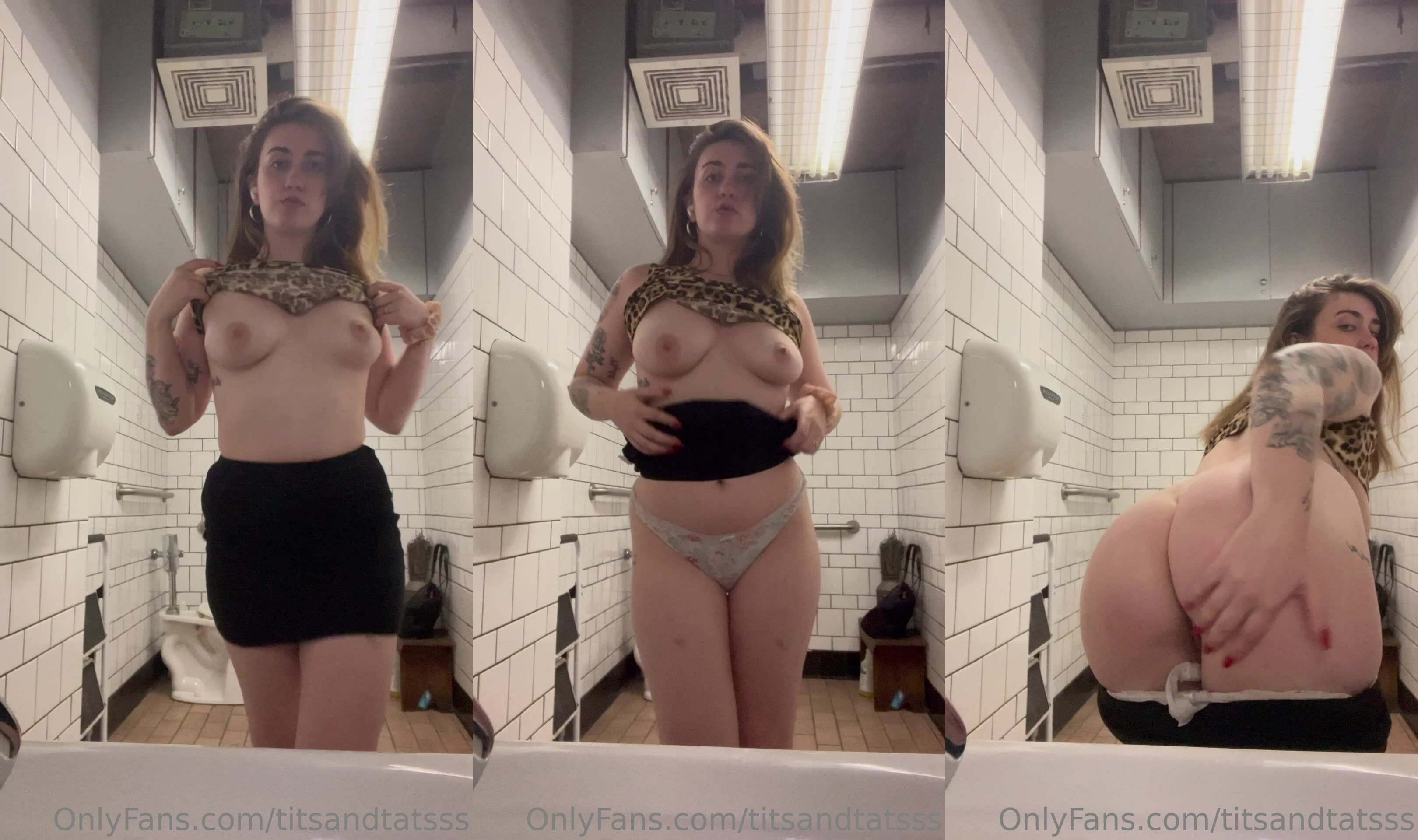 Titsandtatsss’ Bathroom Body Tease