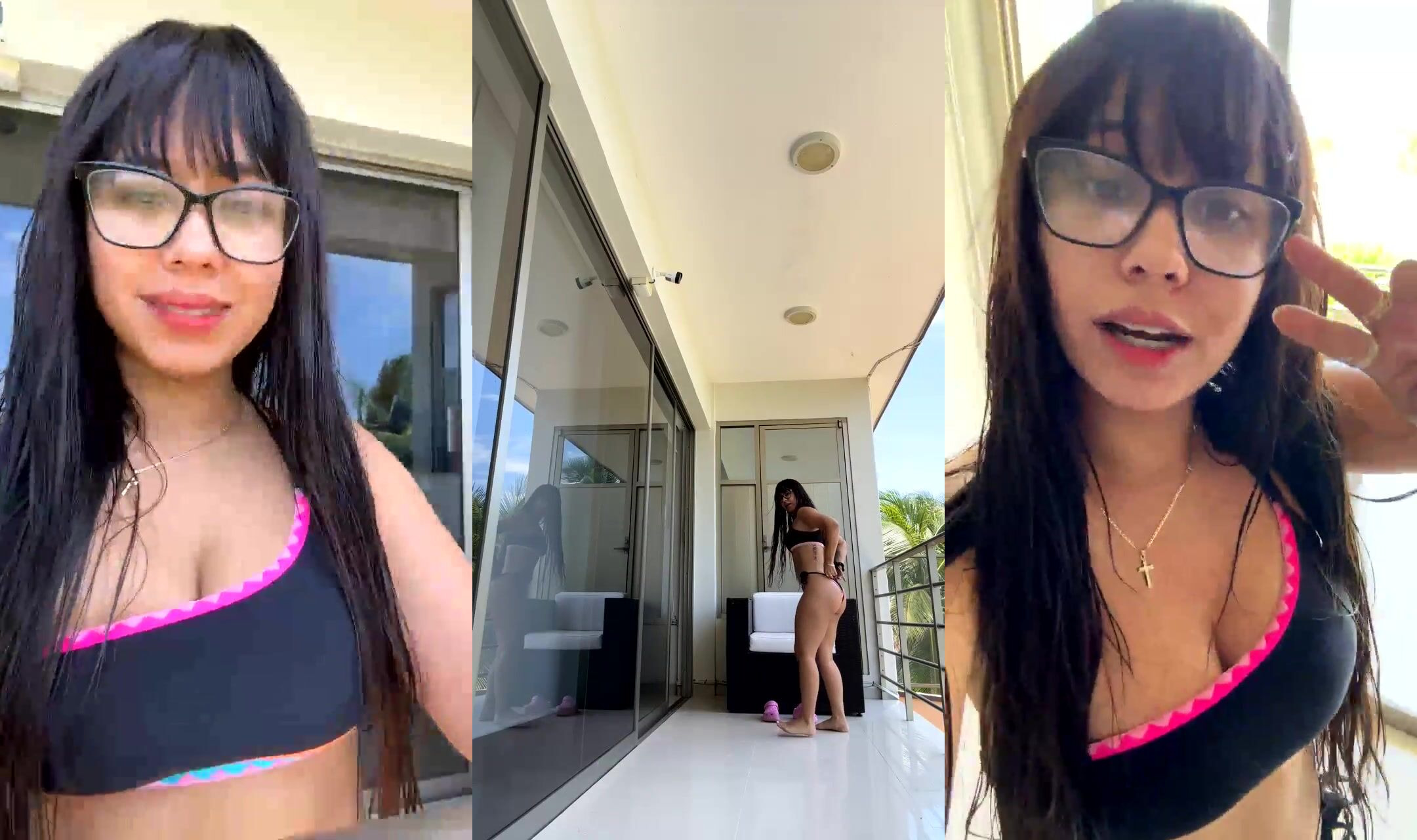 Roberta Franco Tries Out Yoga Positions