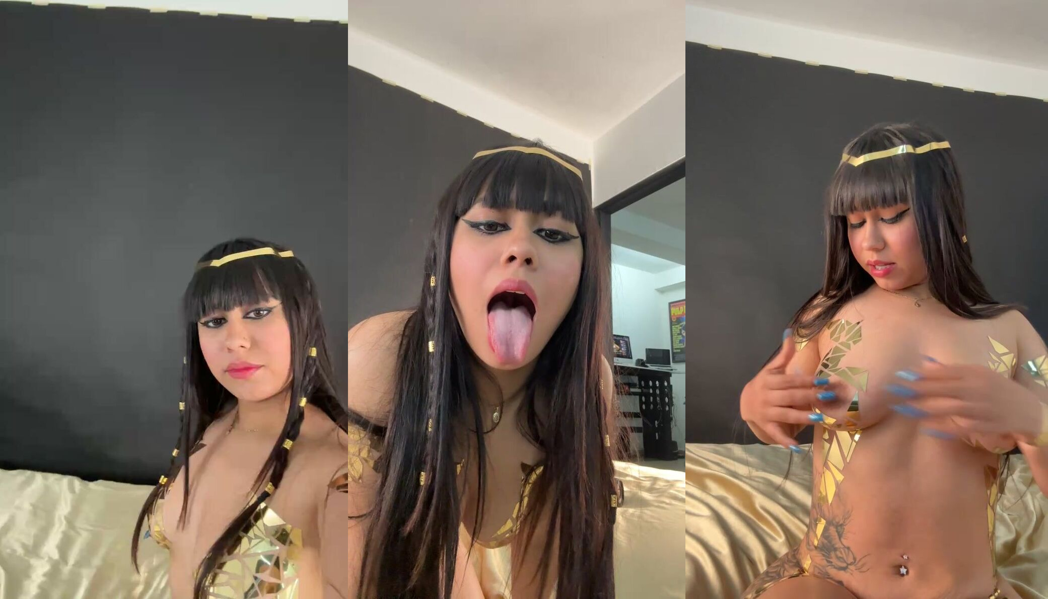 Roberta Franco Dresses As Cleopatra