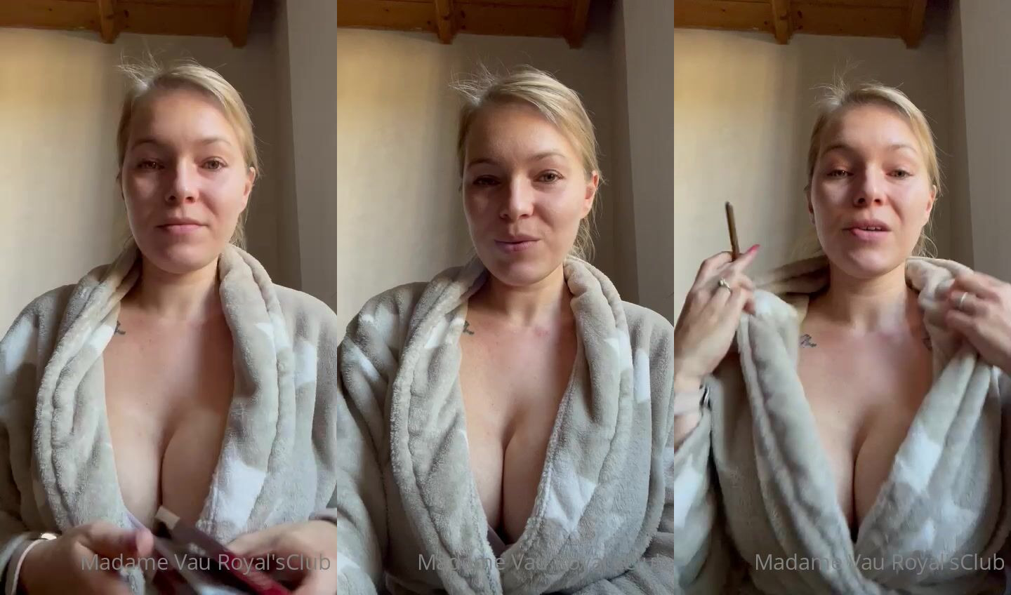 Madamevau Flaunts Her Cleavage