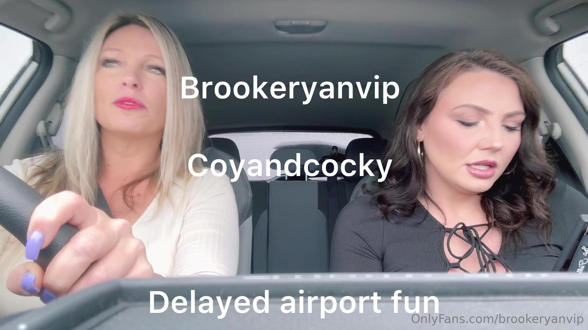 Brookeryanvip And Coyandcocky Lesbian Car Sex Tape