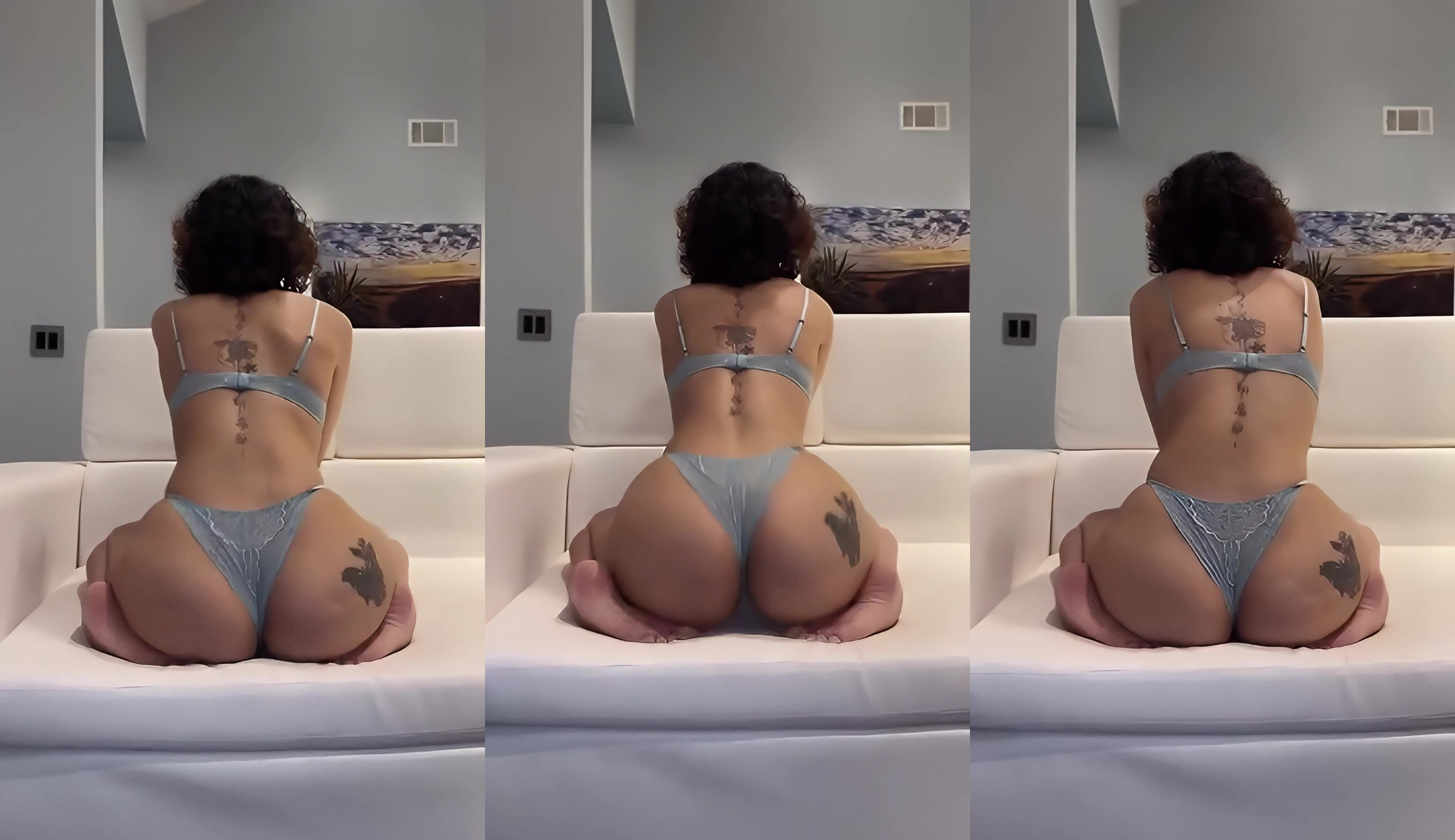 Fwtina Sits Up And Down In Her Underwear