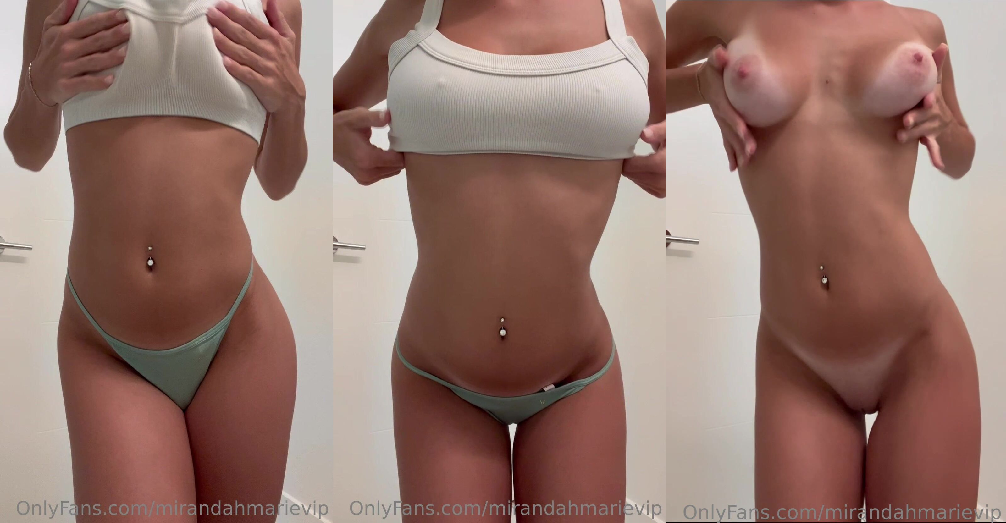 Naughty Mirandahmarievip Strips Naked
