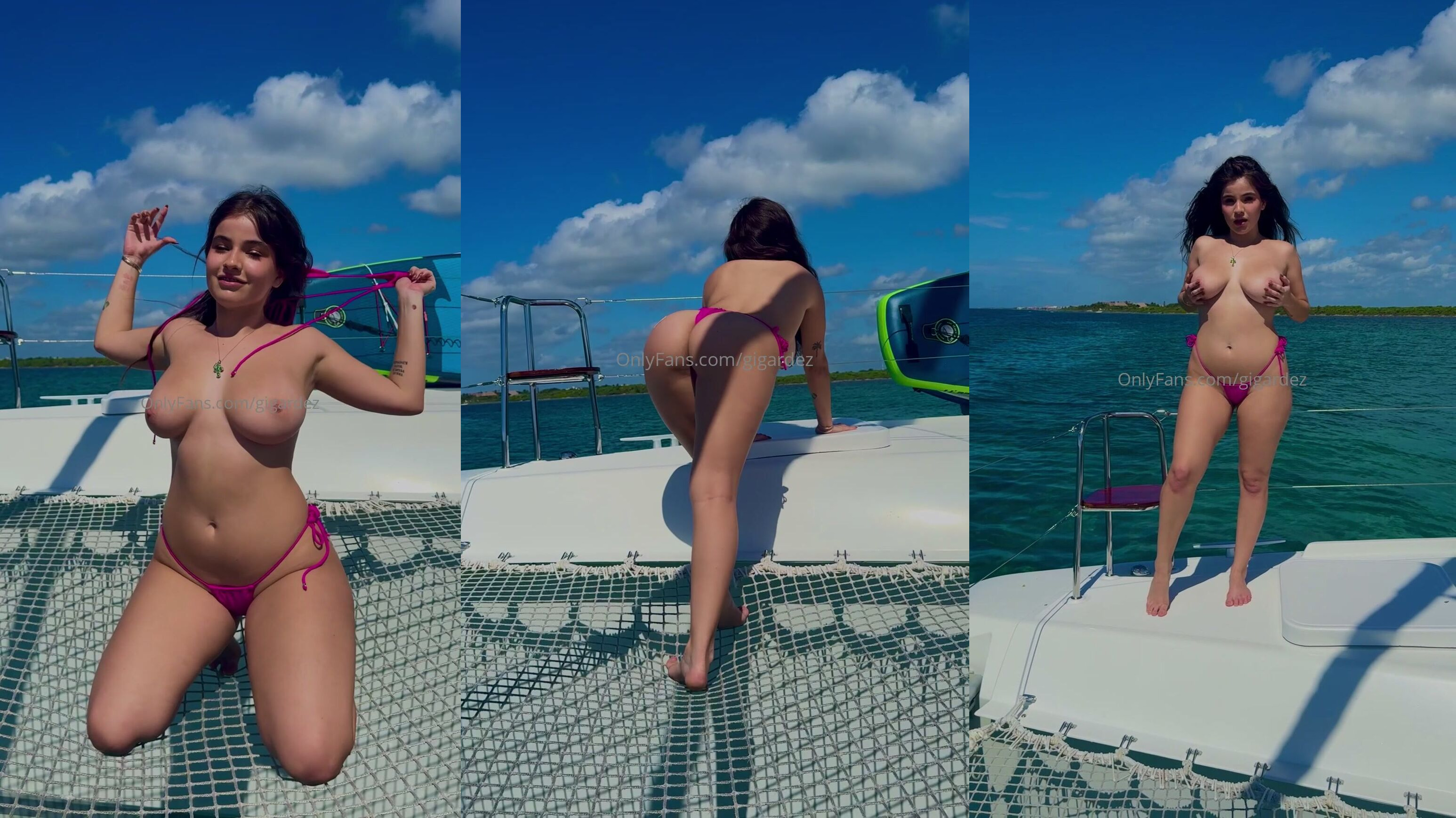 Gigardez Removes Her Bikini Top