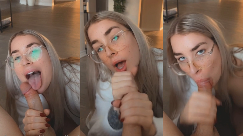 Jen Brett’s Intense Blowjob Session