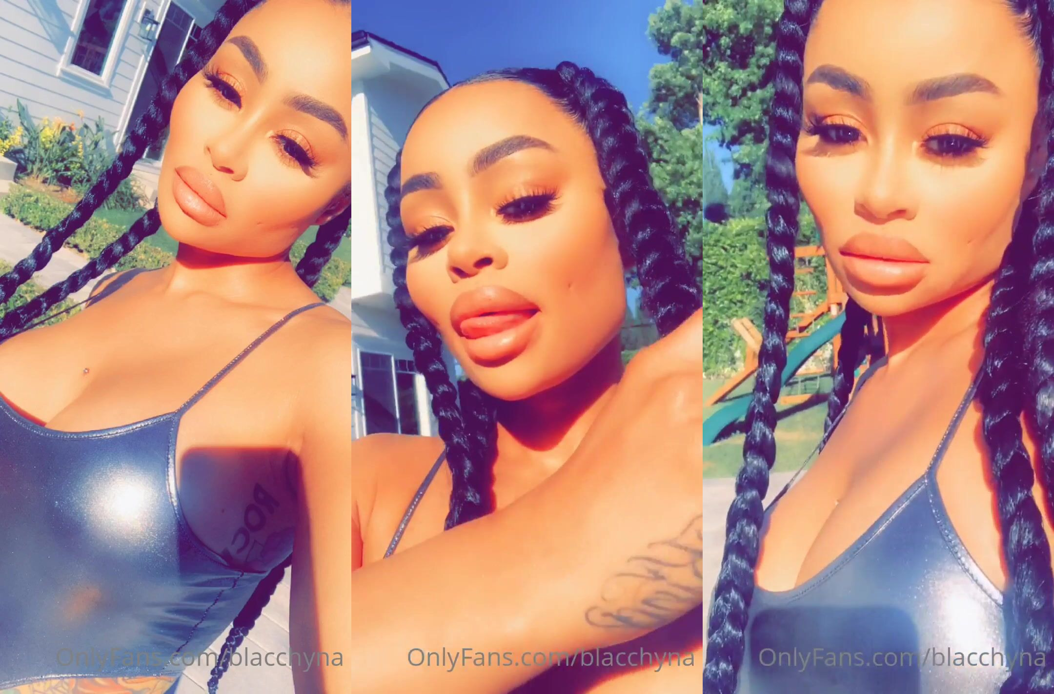 Blac Chyna Wears A Tight Fit Swimsuit