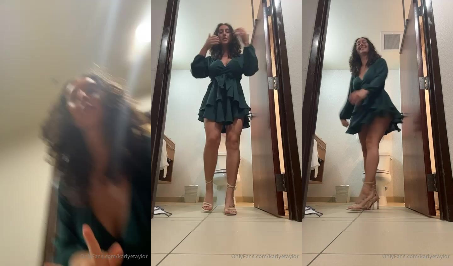 Karlyetaylor Wears A Thong Under Her Dress