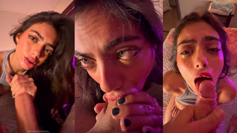 Brenda Trindade Gives A Sloppy Blowjob