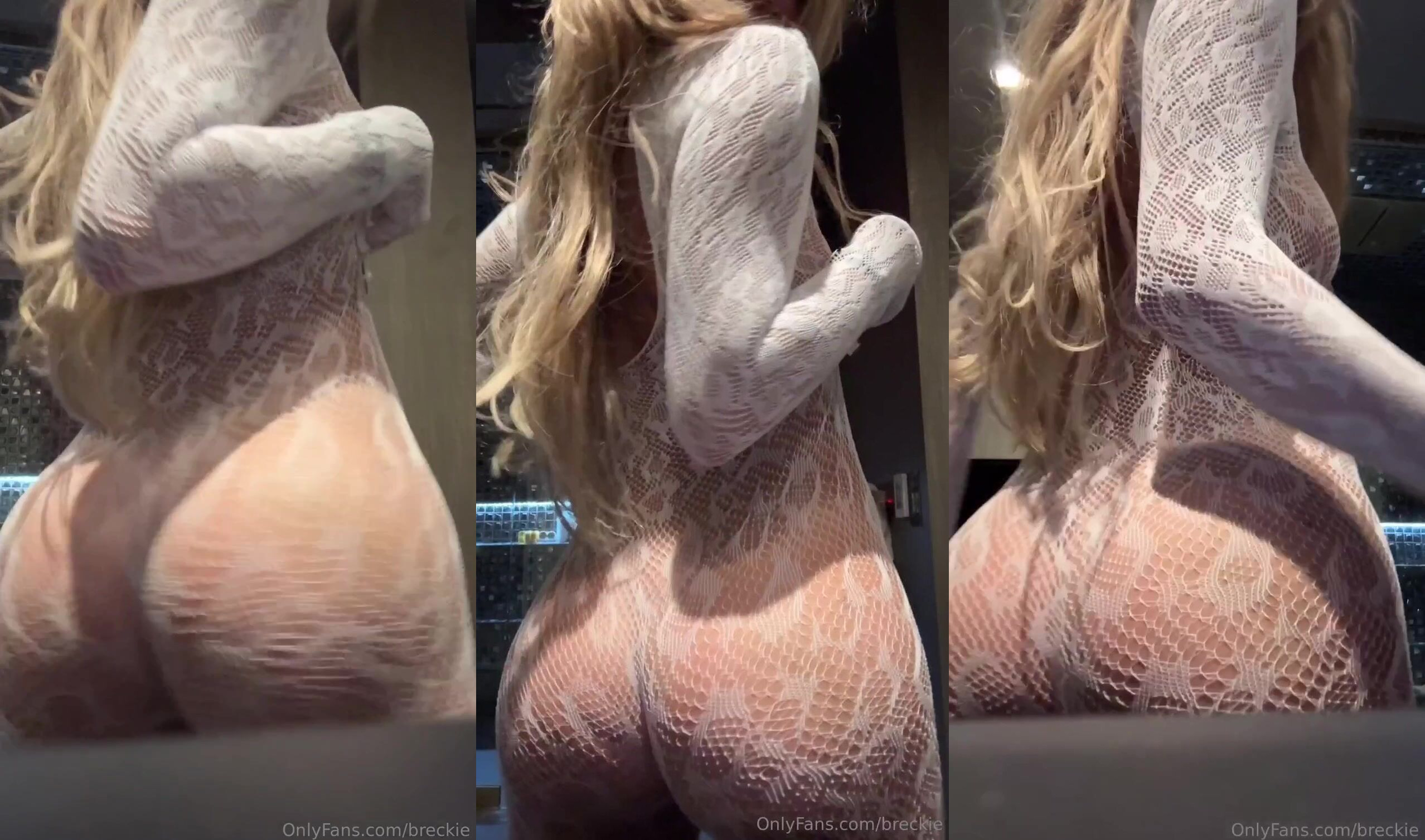 Breckie Hill Shaking Her Ass In Fishnets