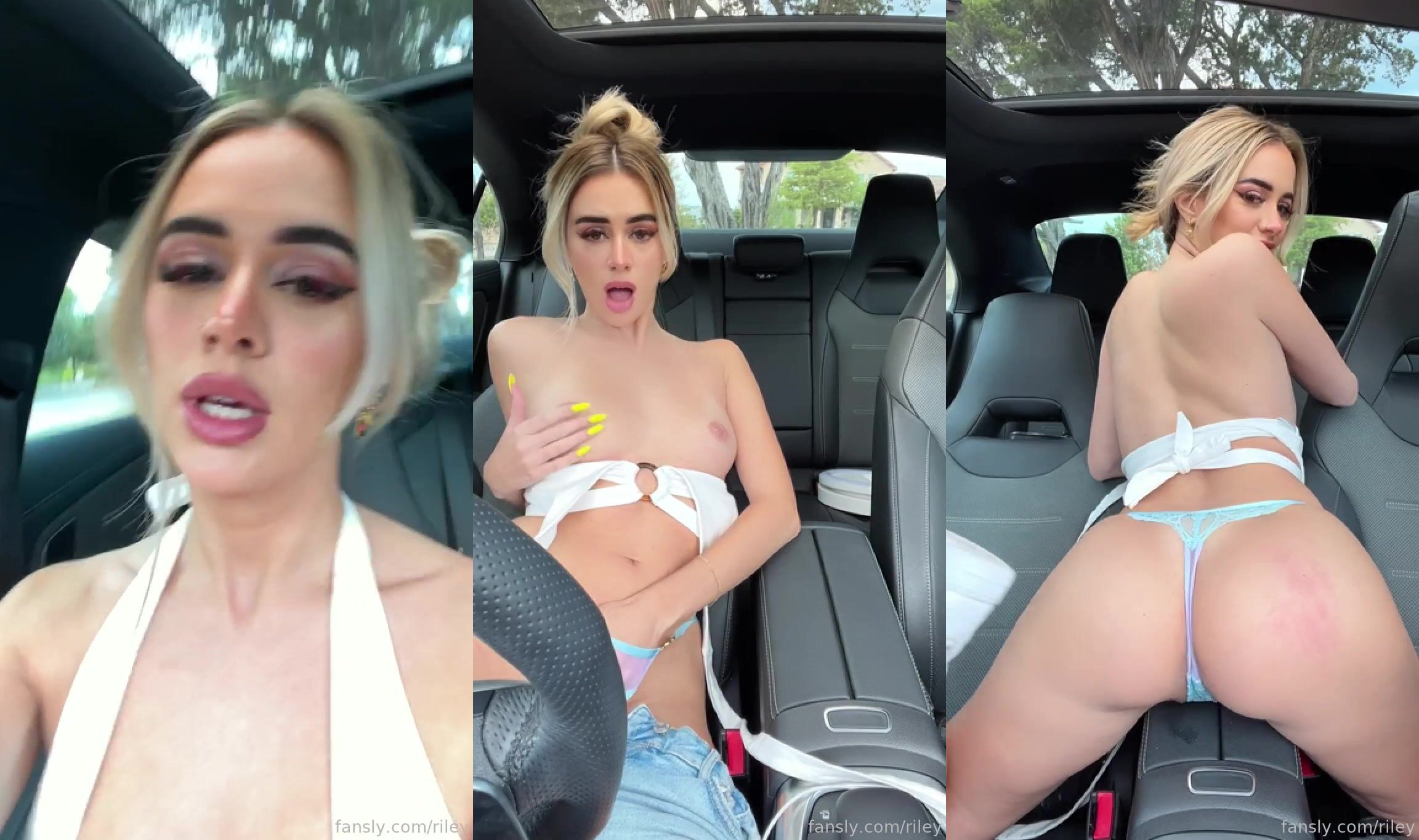 Rileyfans Stops The Car To Masturbate