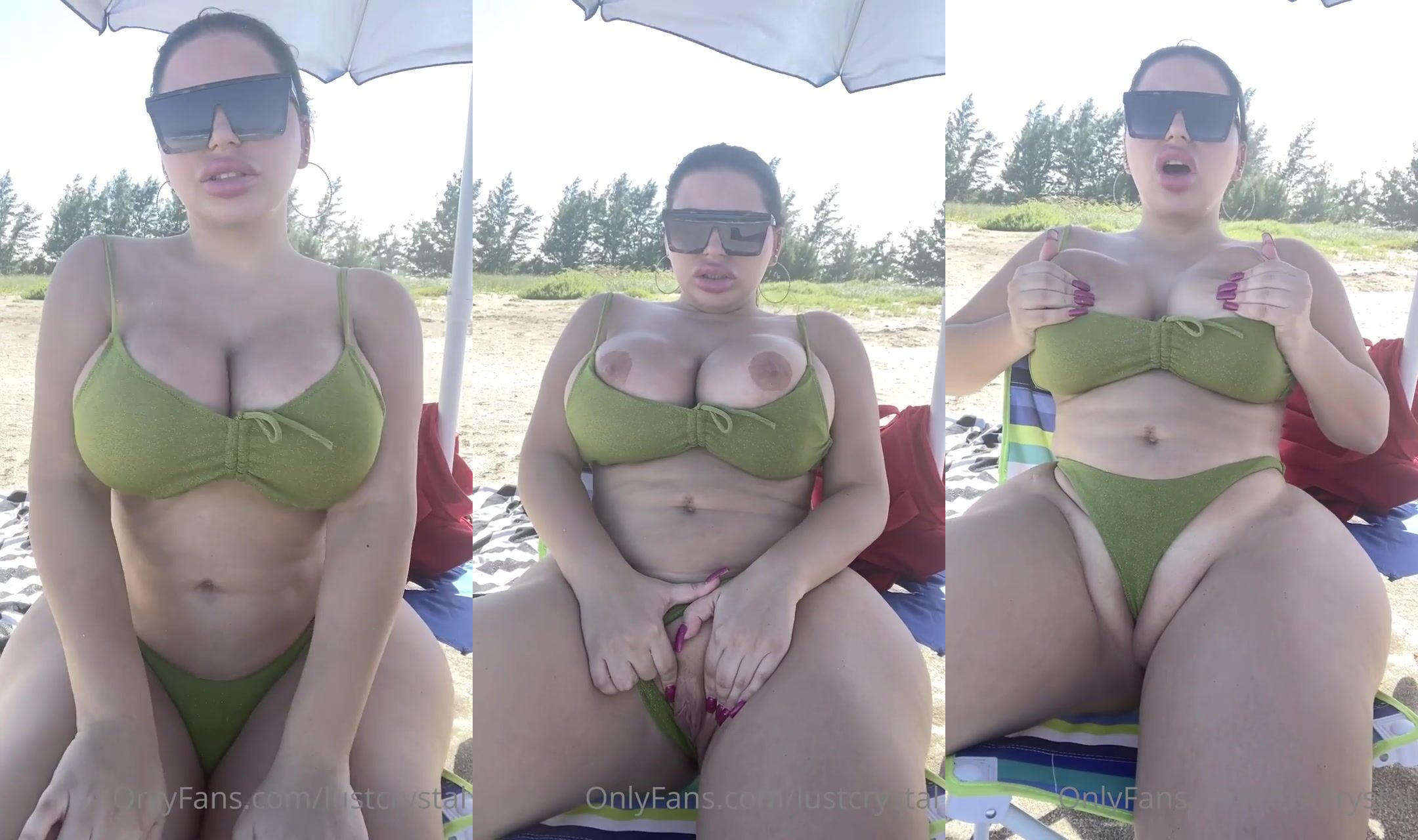 Crystal Lust Exposes Her Tits And Pussy