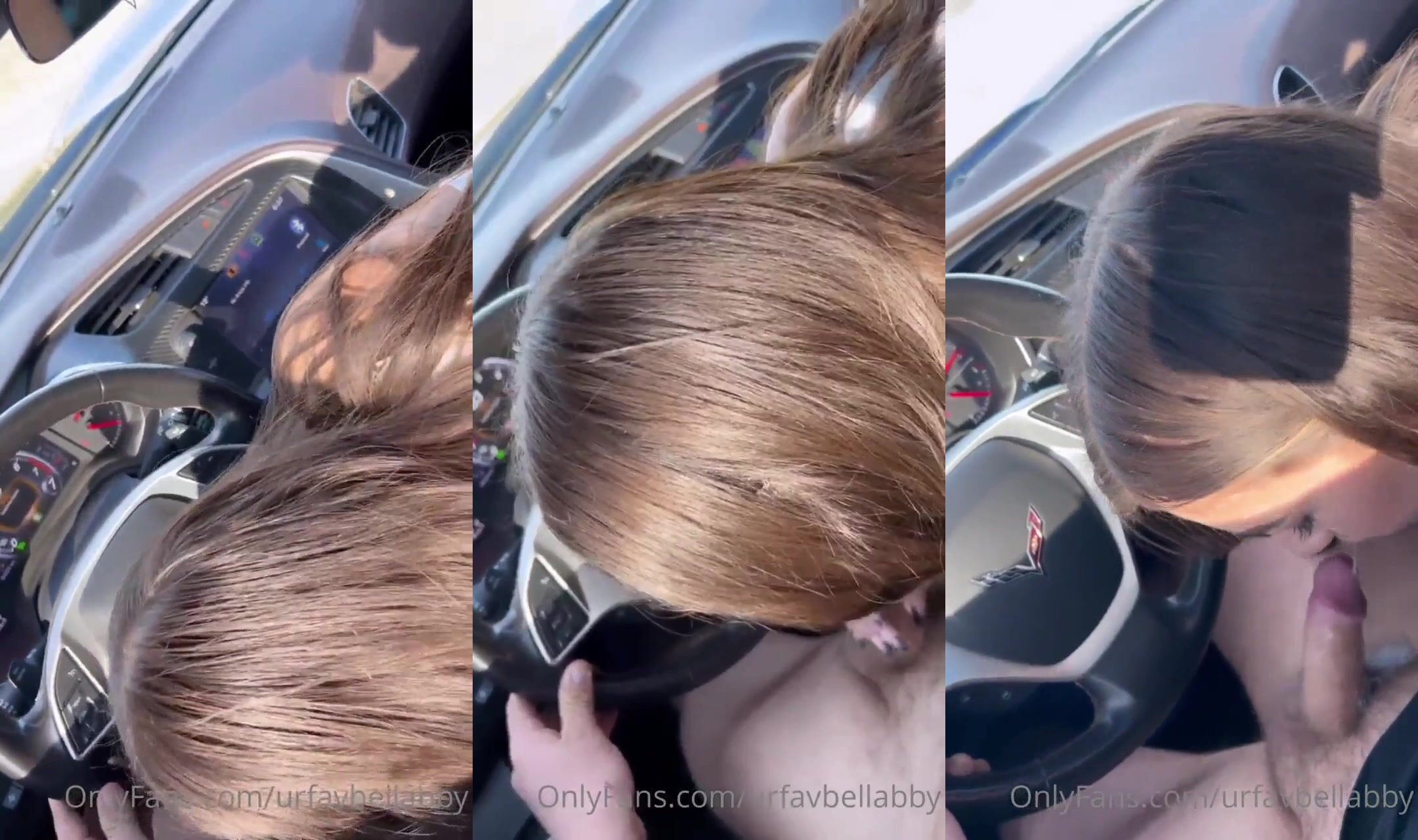 Urfavbellabby Gives A Sloppy Head In The Car