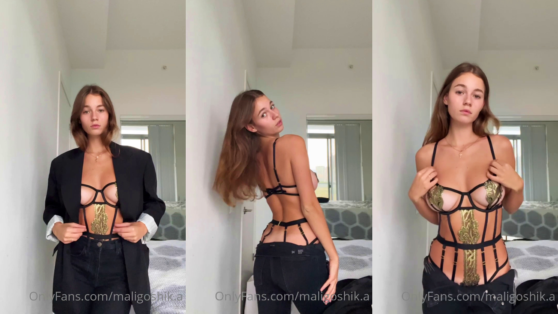 Maligoshik Seduces In Her Lingerie