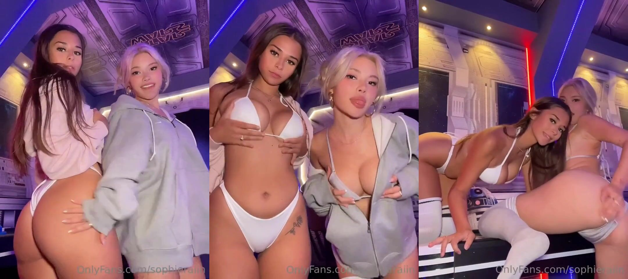 SophieRaiin And Friend Tease Their Curves