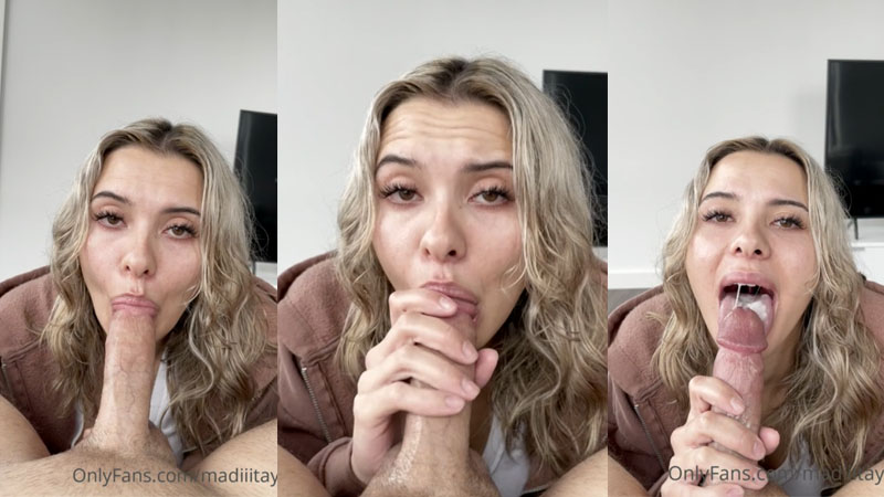 Madiiitay Gets CIM After A Blowjob