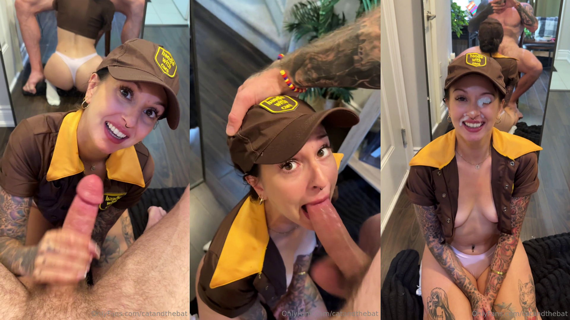 Delivery Girl Catandthebat Gets A Facial After BJ
