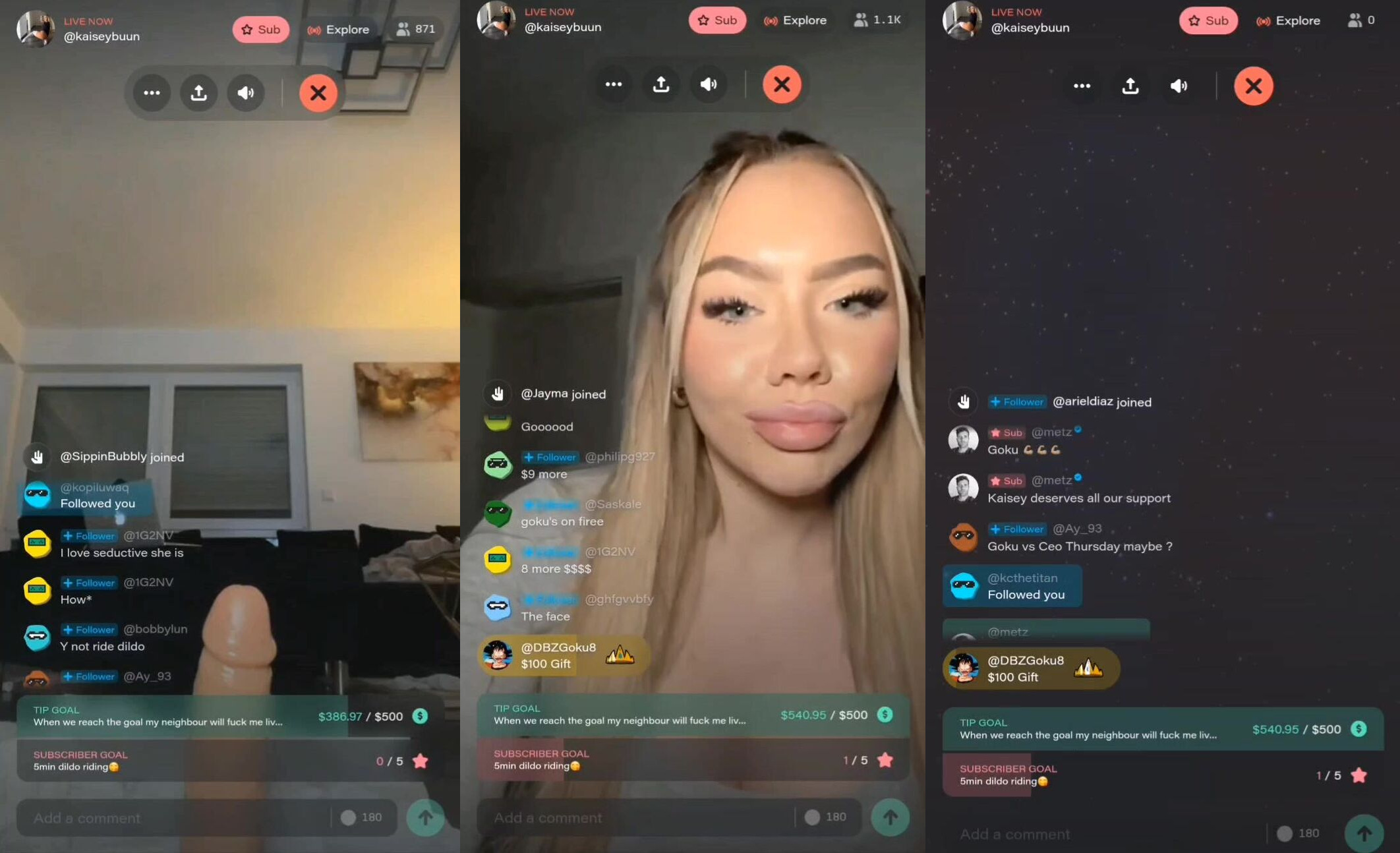 Kaiseybuun Fucks Her Boyfriend Live On Stream