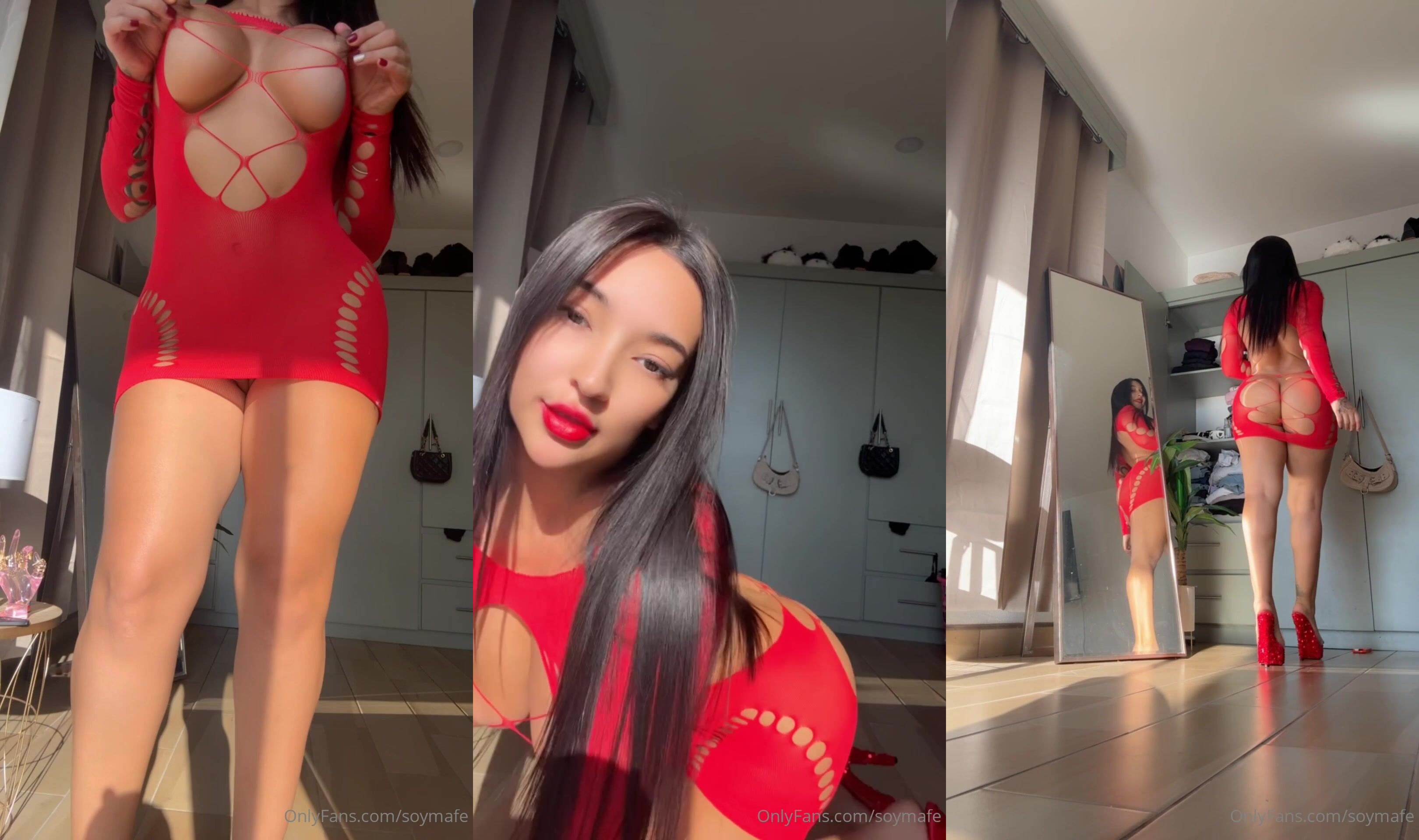 SoyMafe Flexing Her Sexy Body