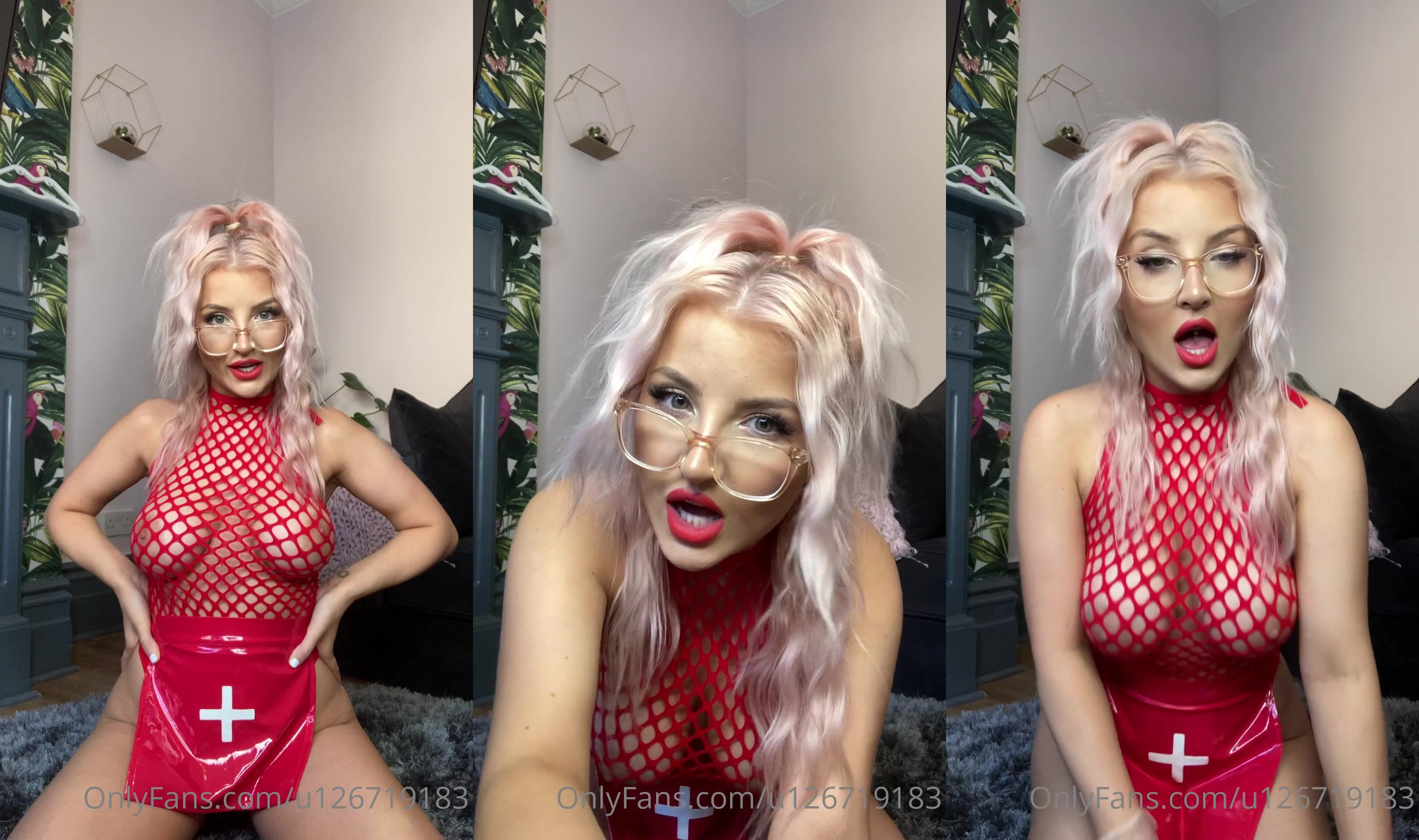 DaisyMayOfficial Dresses As A Lewd Nurse