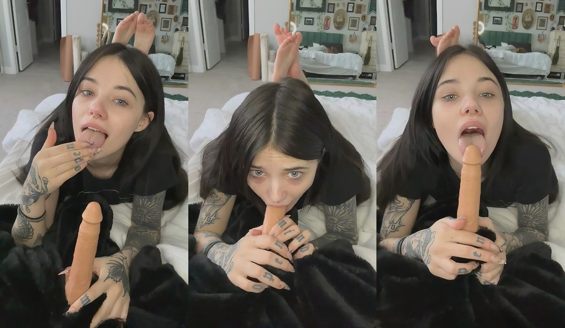 Nonsalemwitch Blows And Spits All Over A Dildo