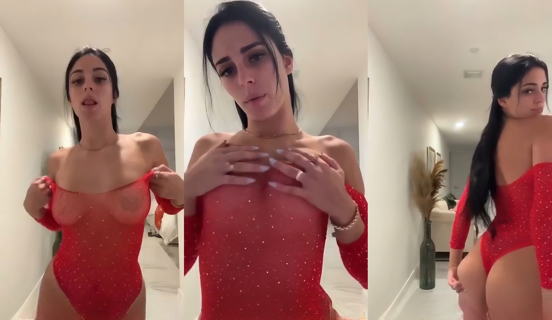 Camilla Araujo Shows Off Sexy Red Outfit