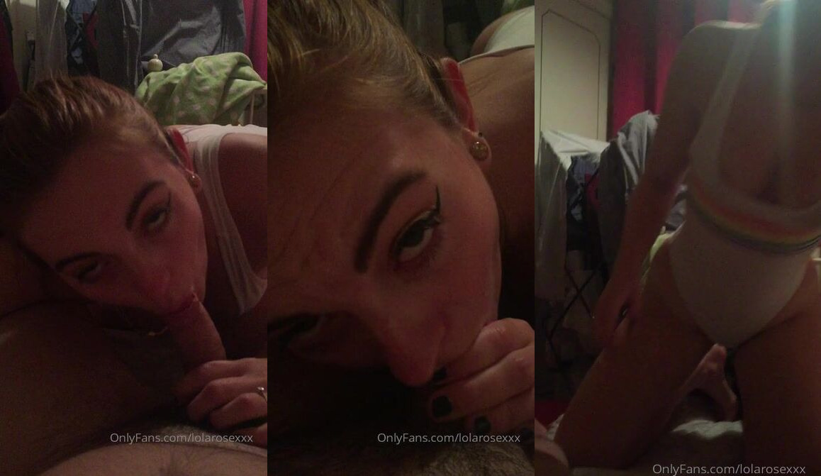Lola Rose Blows Her Boyfriend's Dick