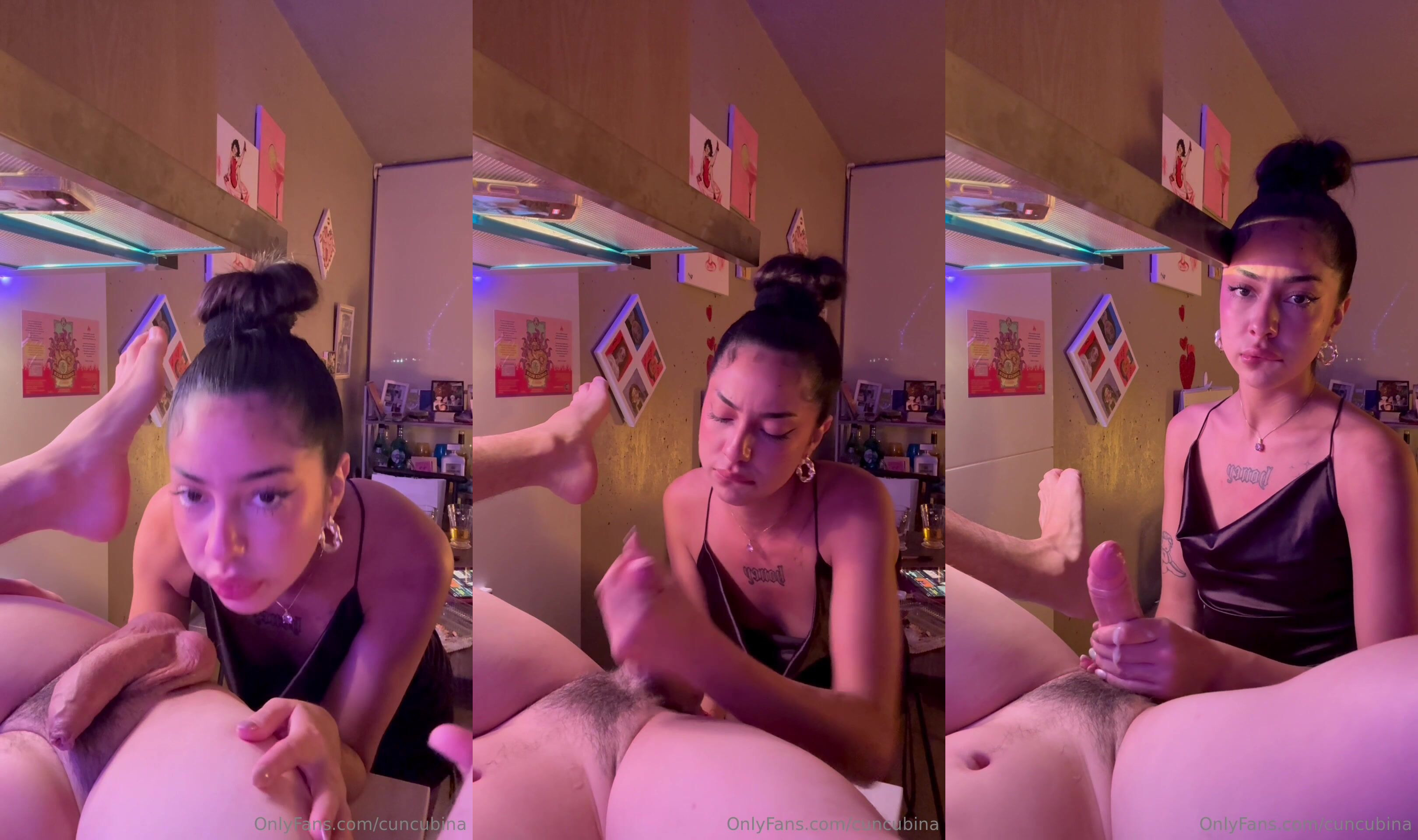 Cuncubina Gives A Blowjob And A Rimjob