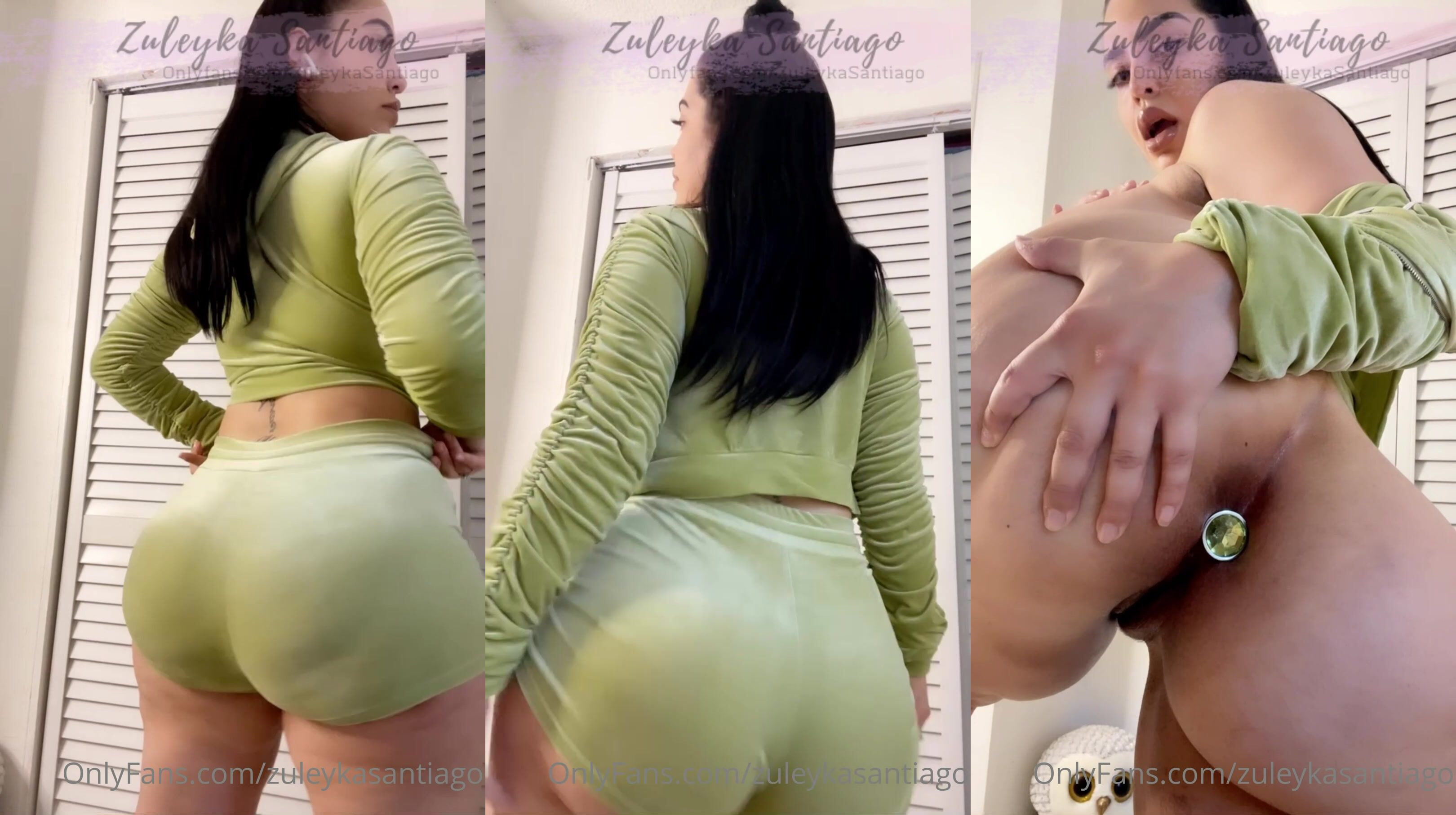 Zuleyka Santiago Flaunts Her Plugged Asshole