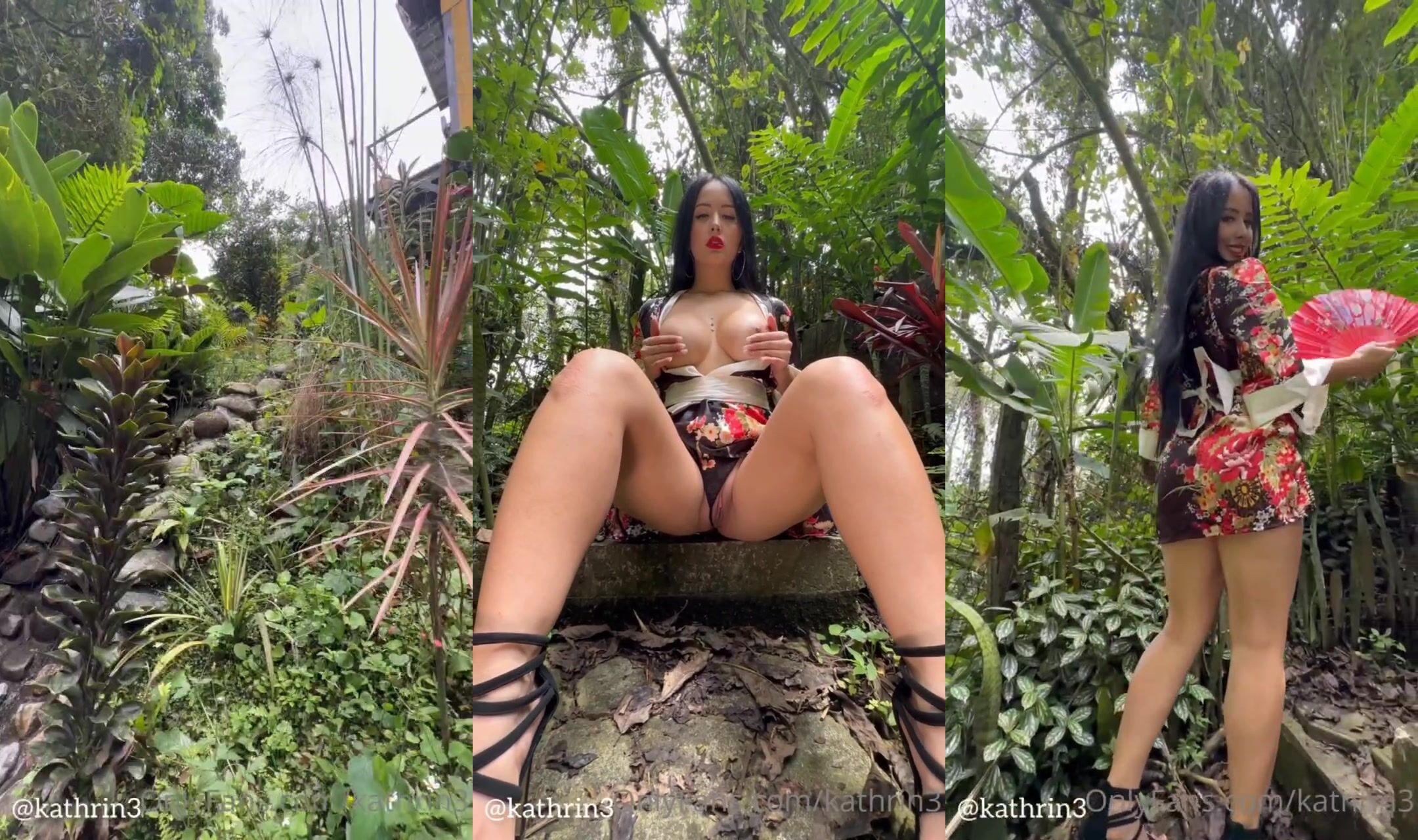 Kathrin3 Pussy Masturbation Outdoors