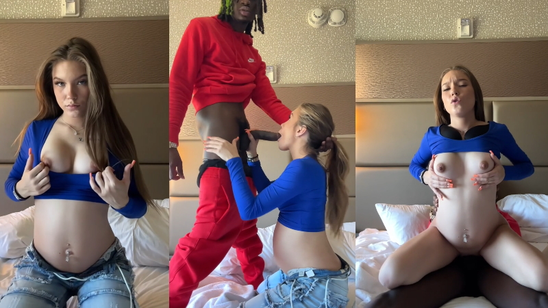 Cute Pregnant Girl Gets BBC'd
