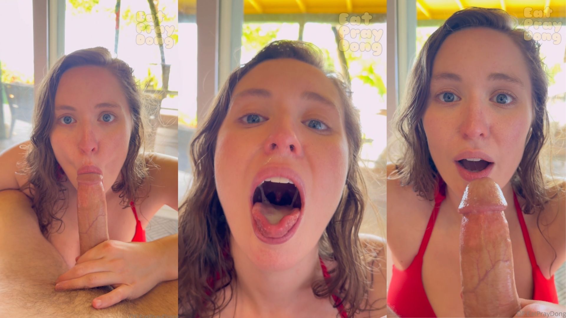 Eat Pray Dong Swallows Cum After A Blowjob