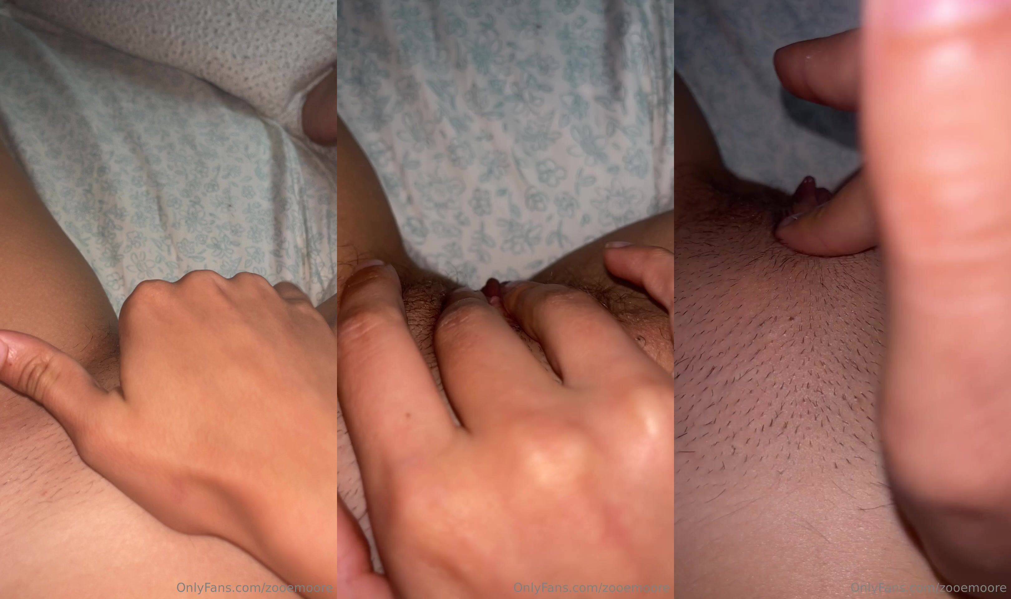 Zooemoore Rubs Her Clit In Close Up