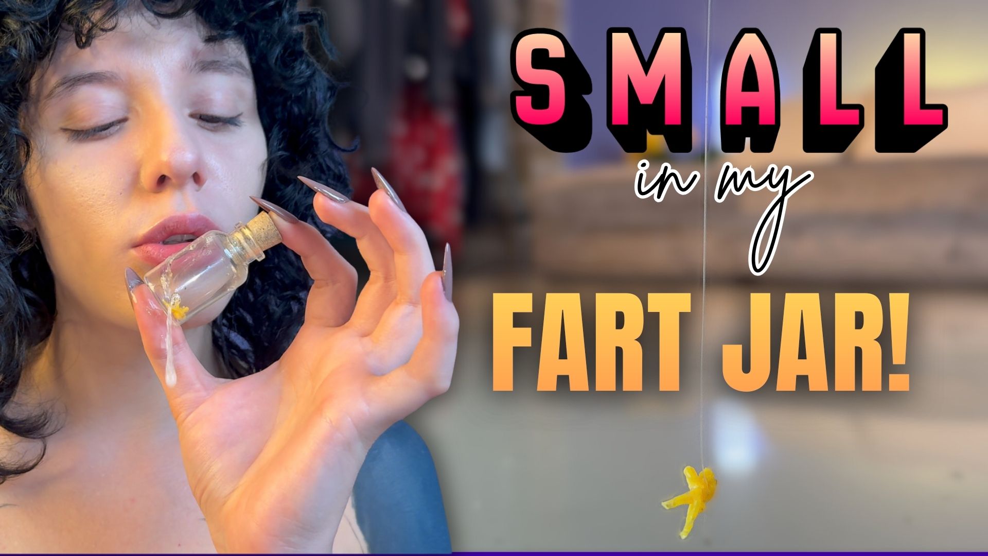 Small Man Gets Captured In My Fart Jar