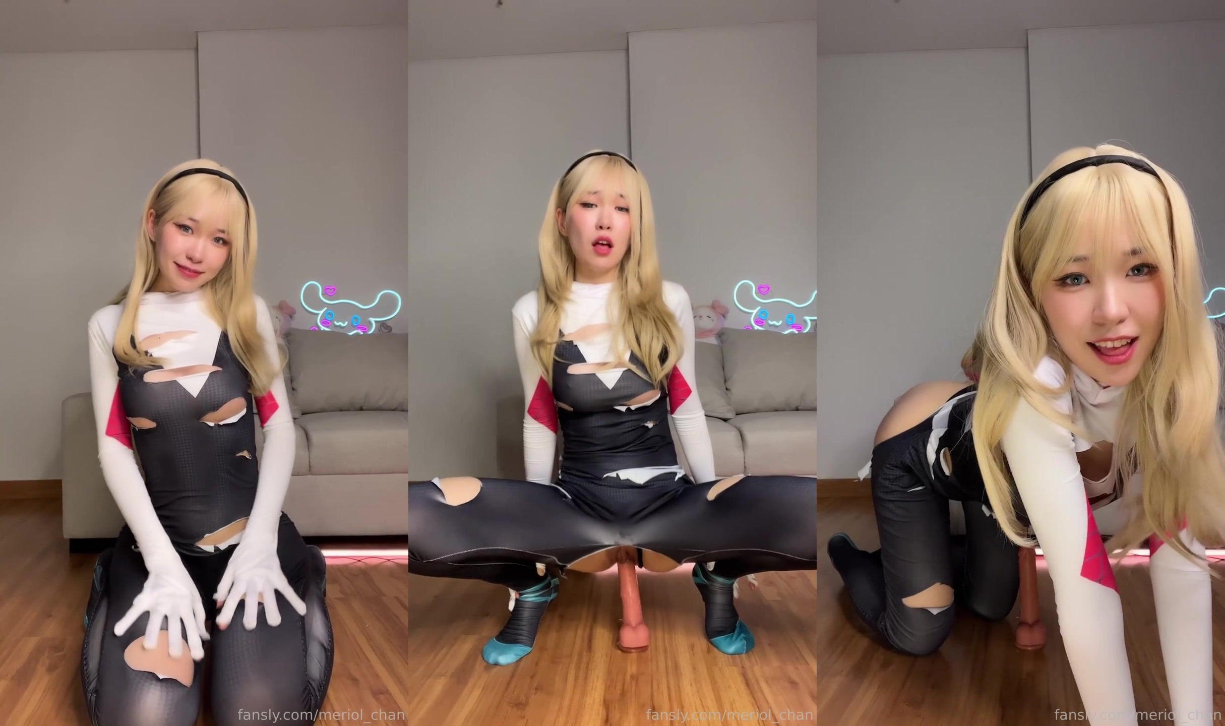 Meriol Chan’s Spider Gwen And Her Favorite Dildo