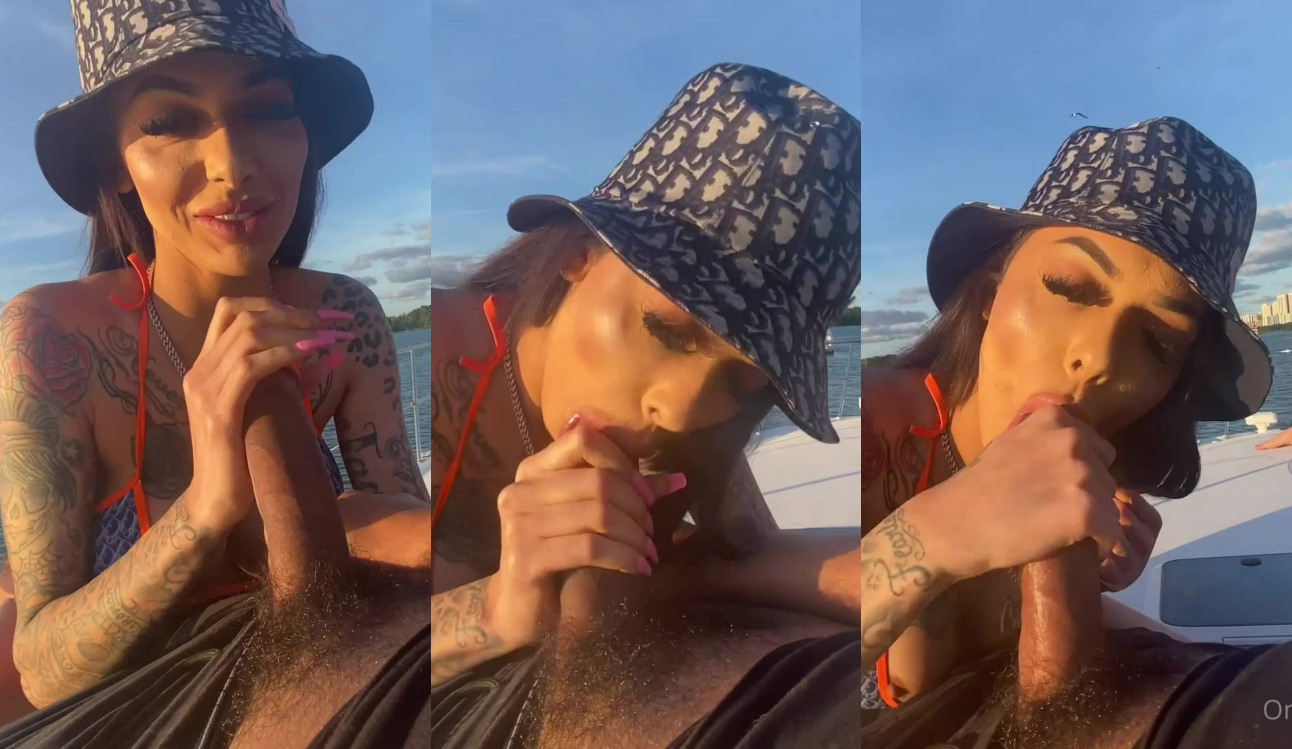 Celina Powell Bangs Her Boyfriend's BBC On A Boat