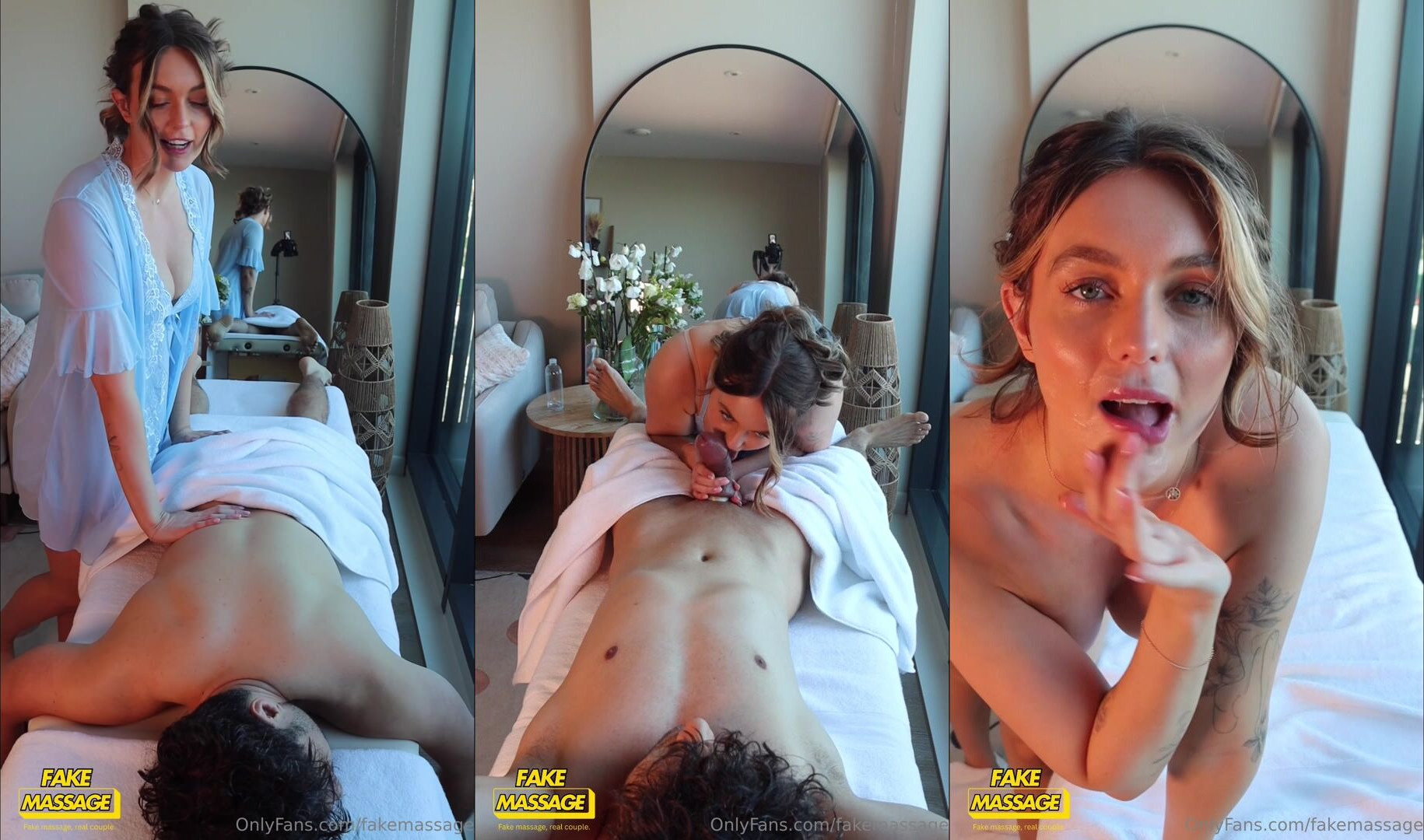 Mae Winters' Massage Ends With A Facial