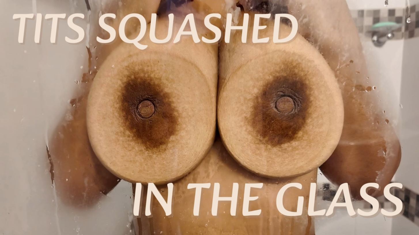 Tits Squashed Against The Glass
