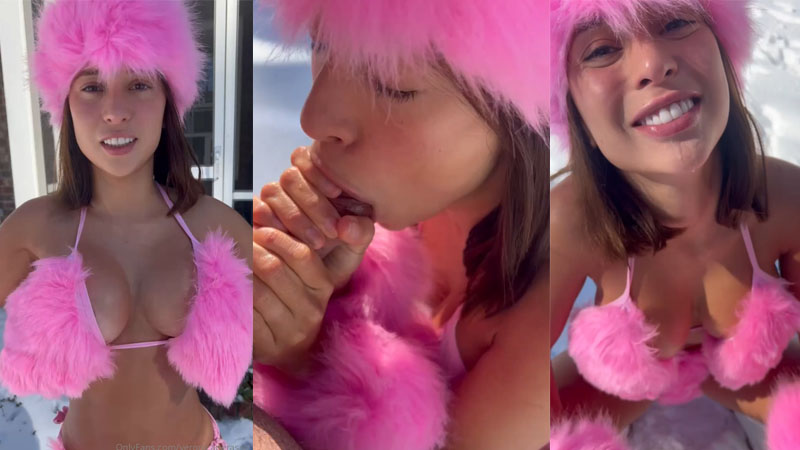 Veronica Perasso Gives A Blowjob In The Snow