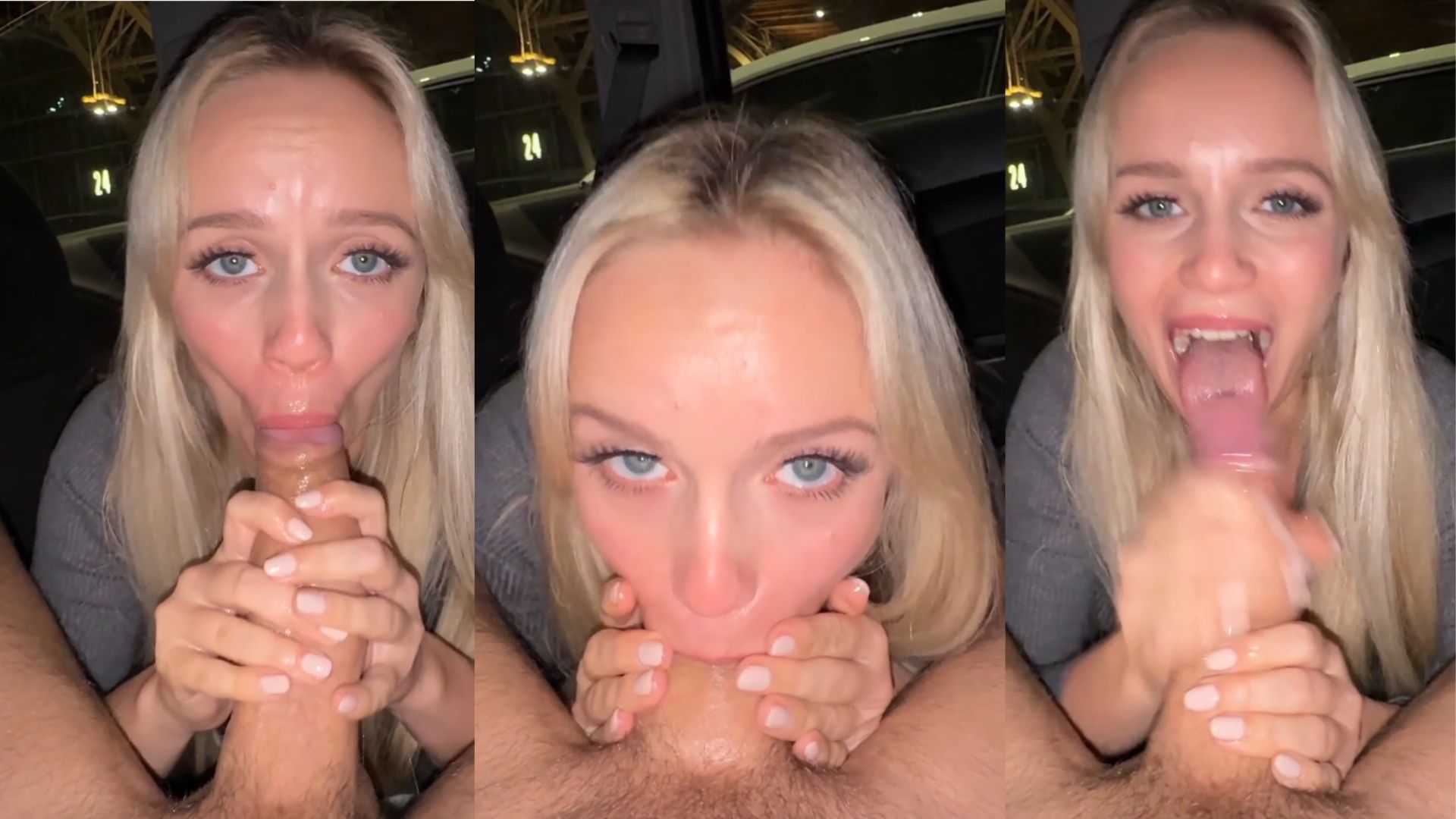 Baebaezoe Gives A Blowjob In The Car