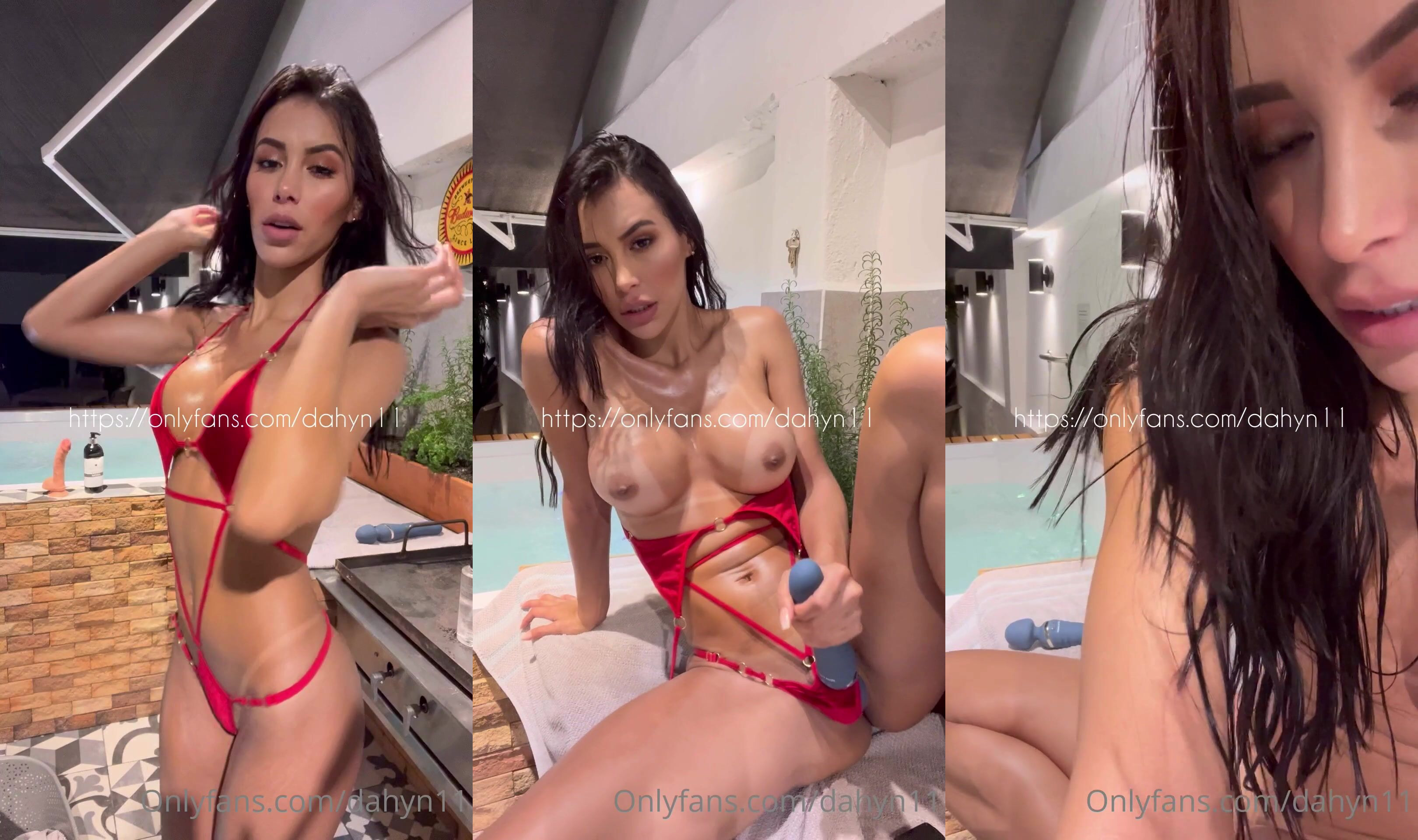 Dahyana Gaitan's Poolside Masturbation