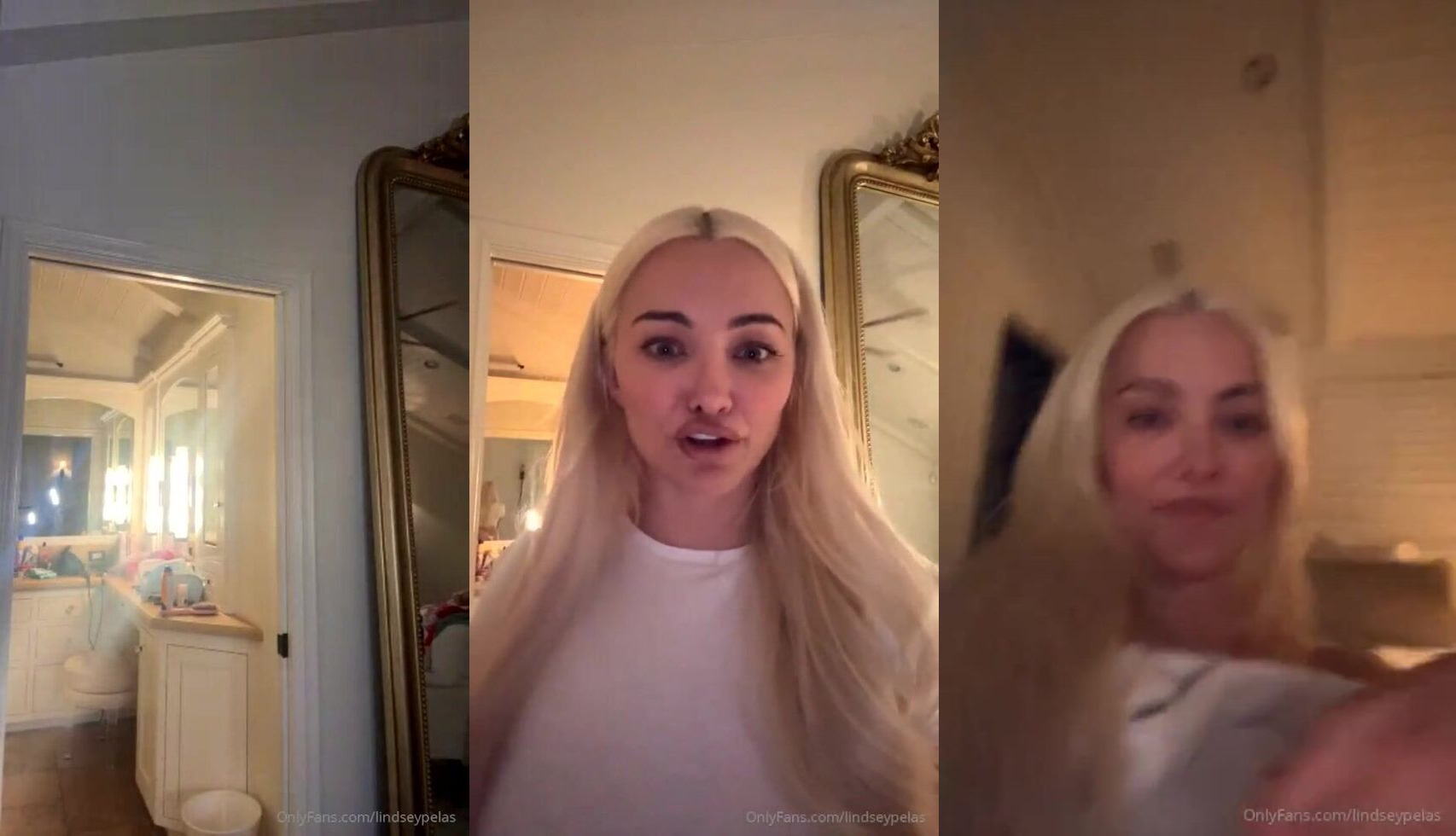 Lindsey Pelas Teases Her Boobs During Live Stream