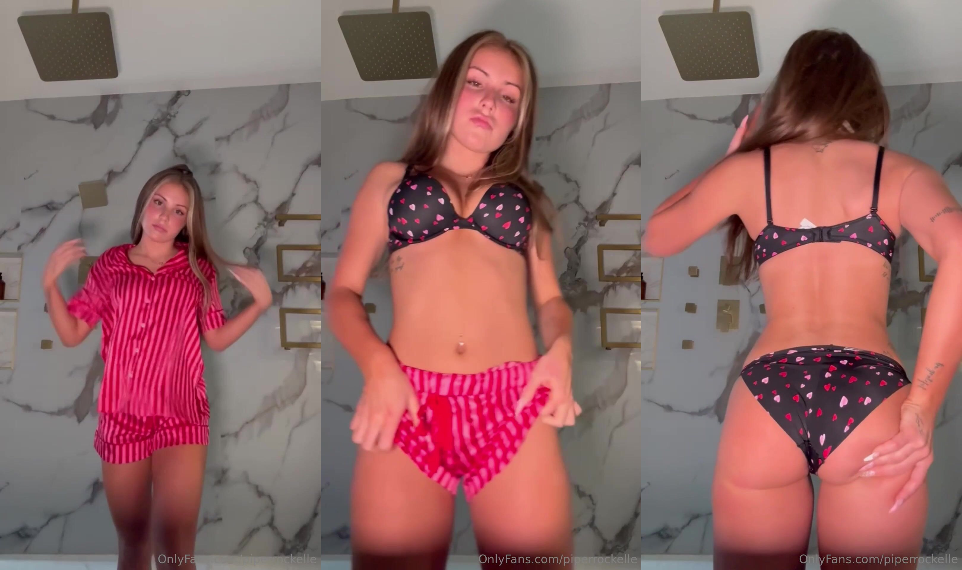 Piper Rockelle Teases In Her Heart Lingerie