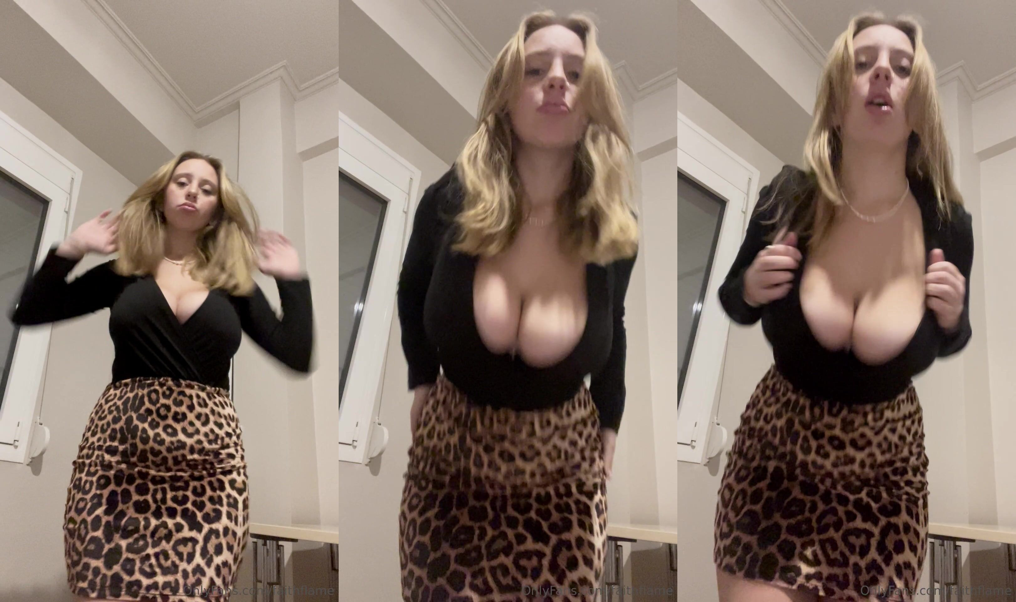 Faithflame Bounces Her Jiggly Breasts