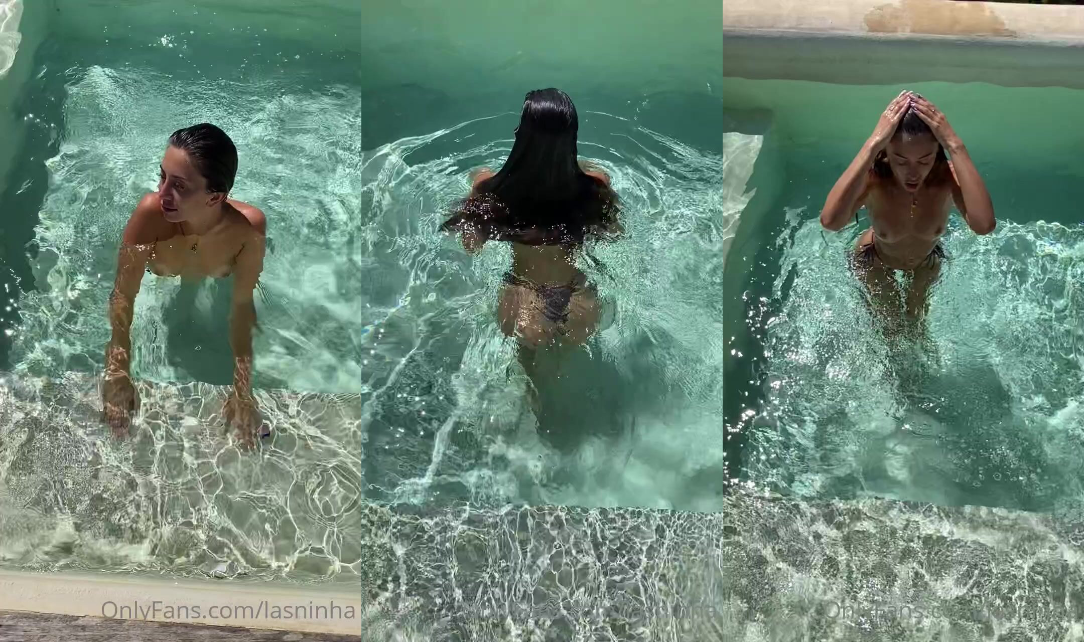 Stephanie Siepe Swims With Her Breasts Out