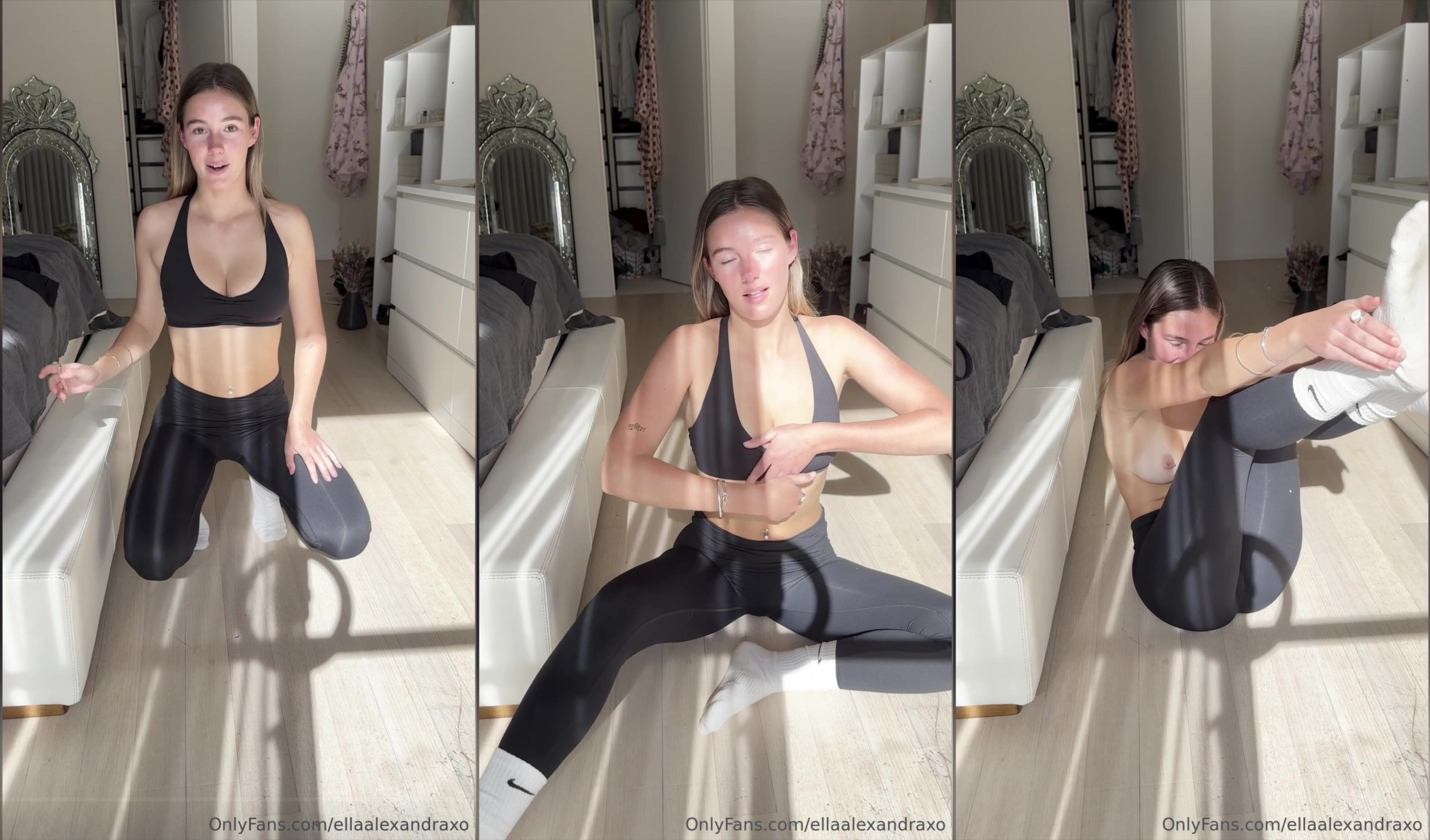 Ella Alexandra's Seductive Yoga Session