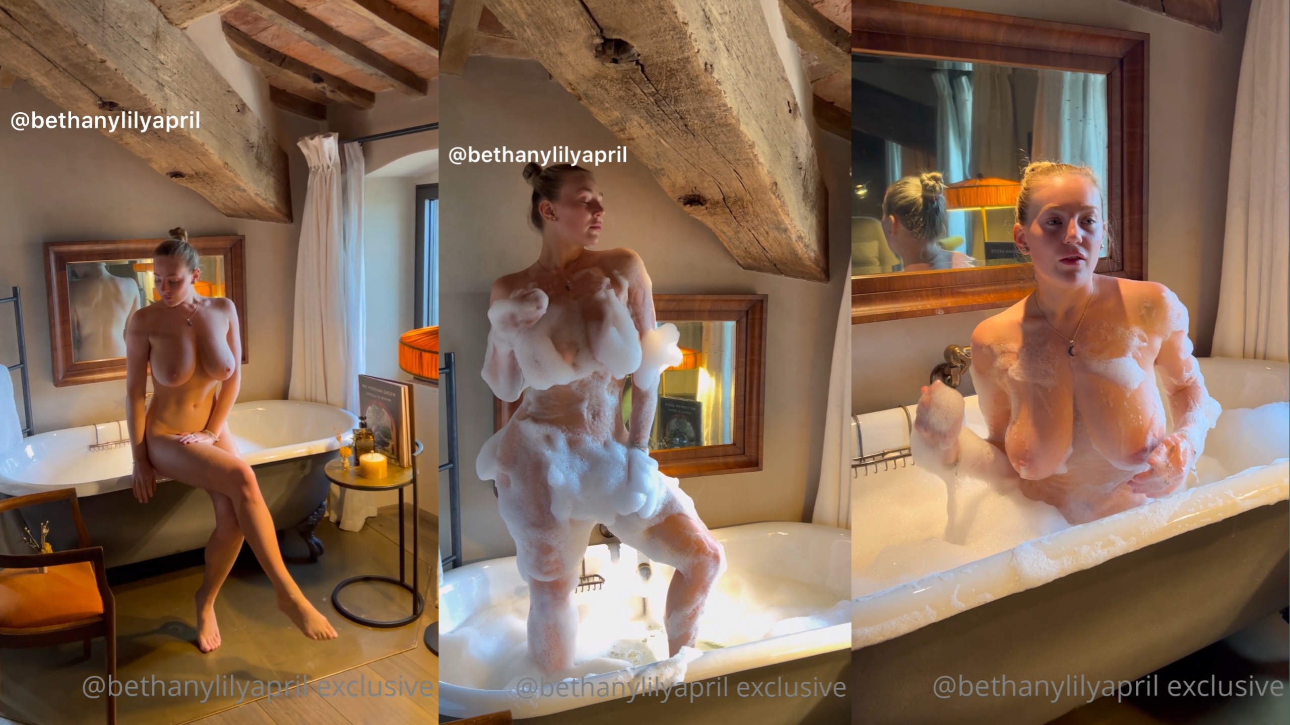Bethany Lili's Seductive Bubblebath Teasers
