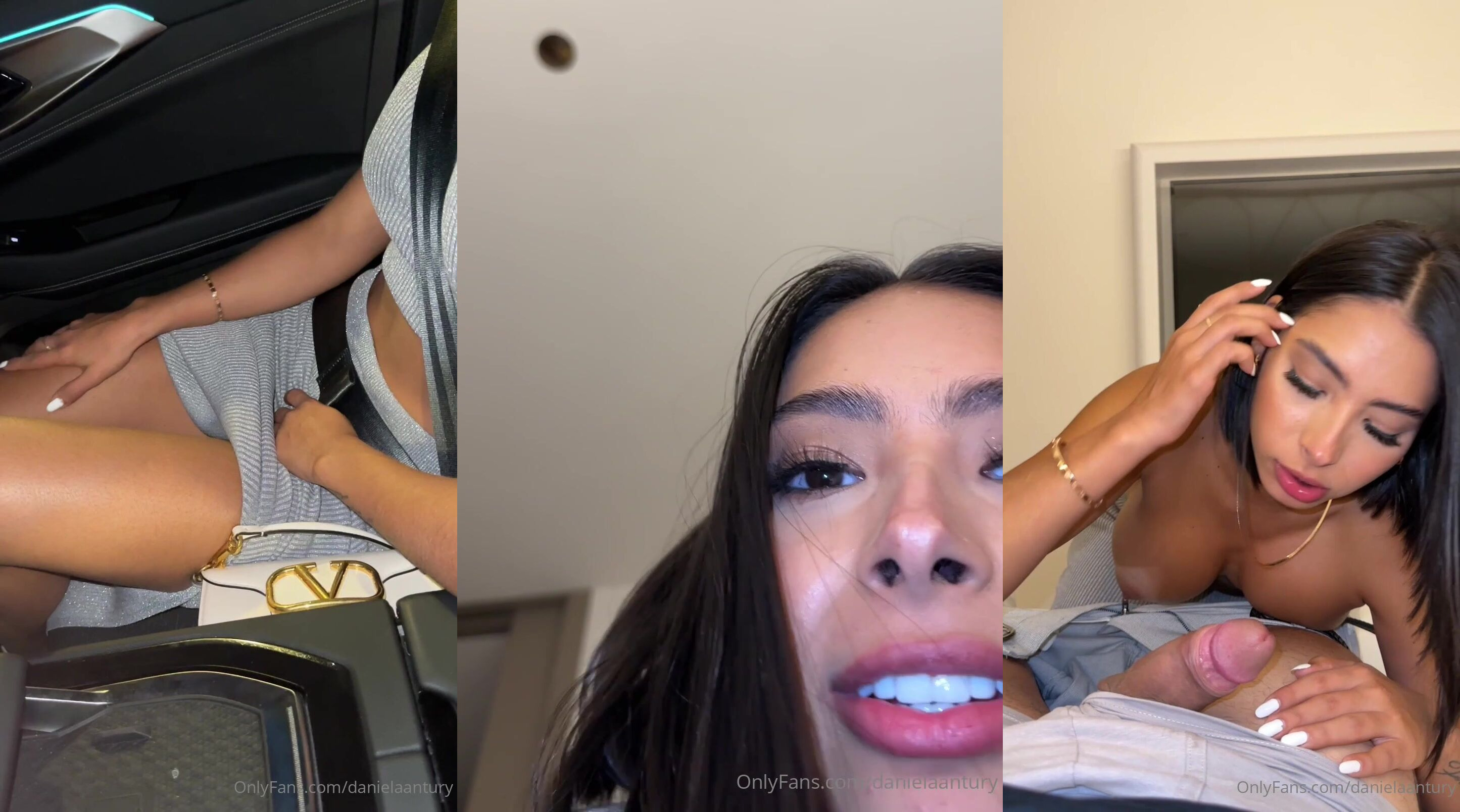 Daniela Antury Gives A BJ While In The Car